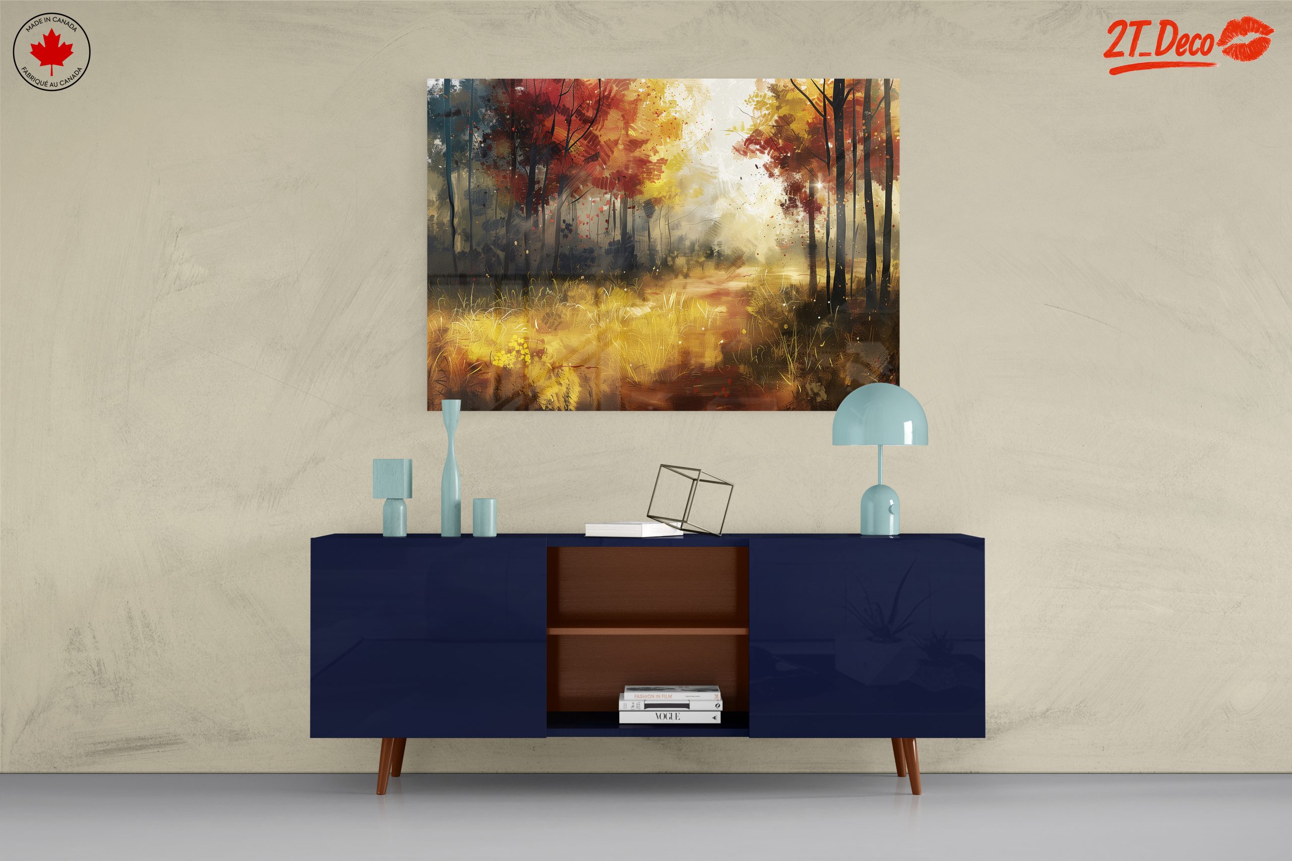 Tranquil Abstract Autumn Landscape - Image 8