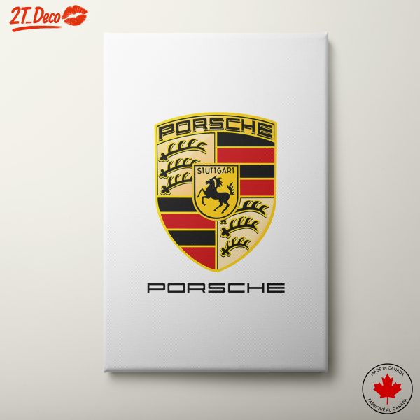 Stylish Porsche Logo Art
