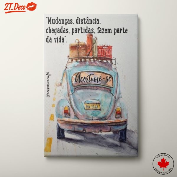 Vintage Car Watercolor Art