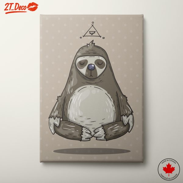 Meditative Sloth Art Print