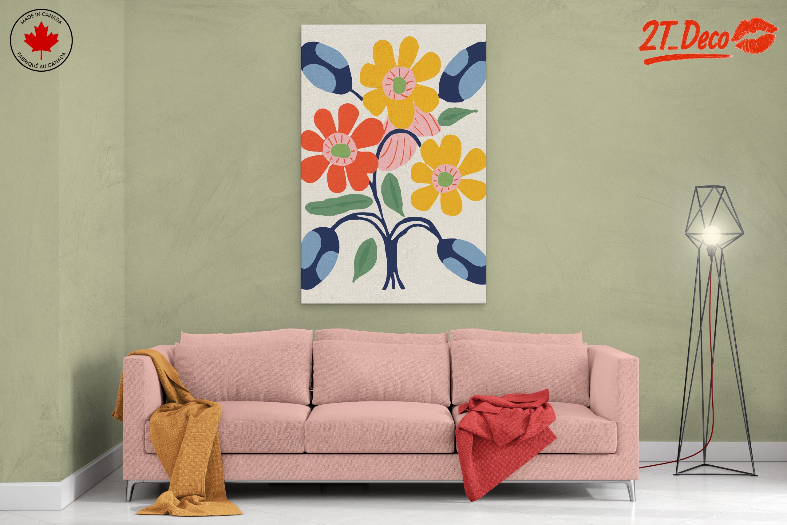 Colorful Botanical Abstract Floral Art 2 - Image 2