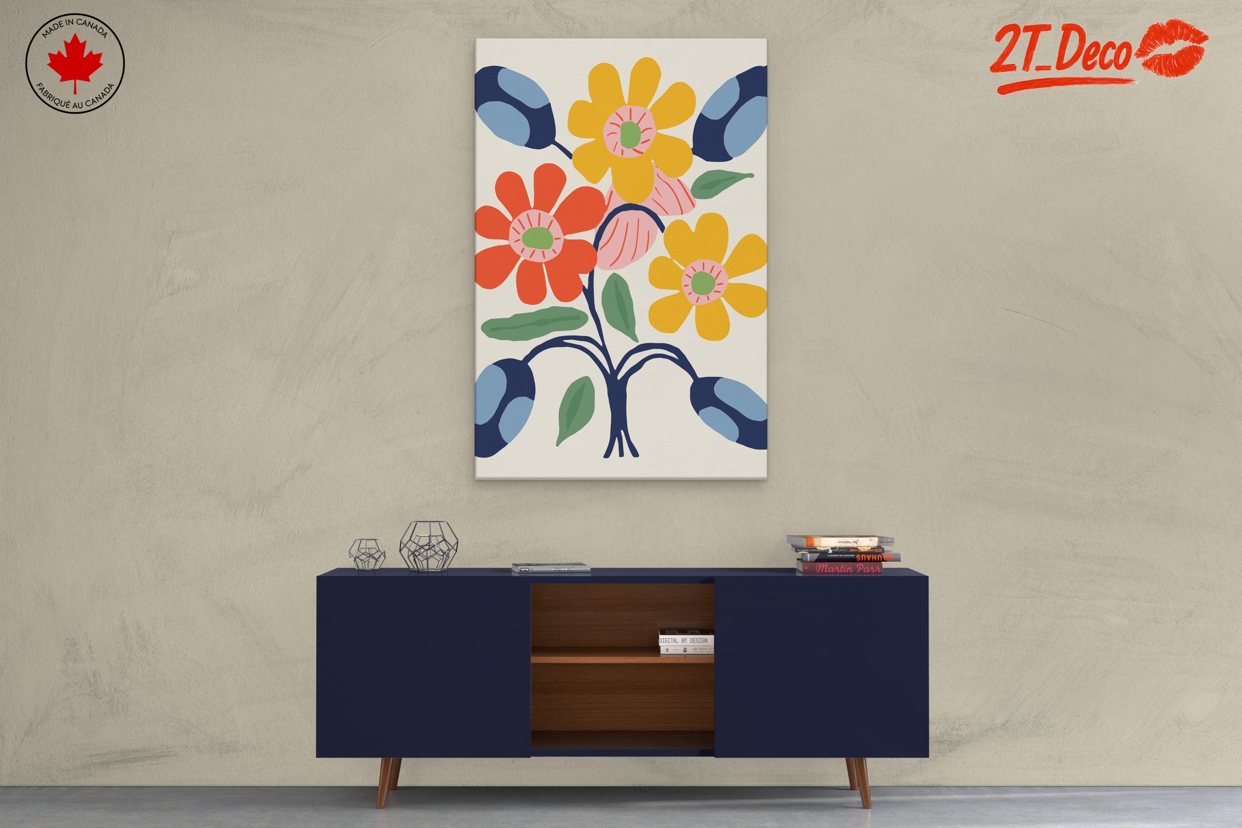 Colorful Botanical Abstract Floral Art 2 - Image 3