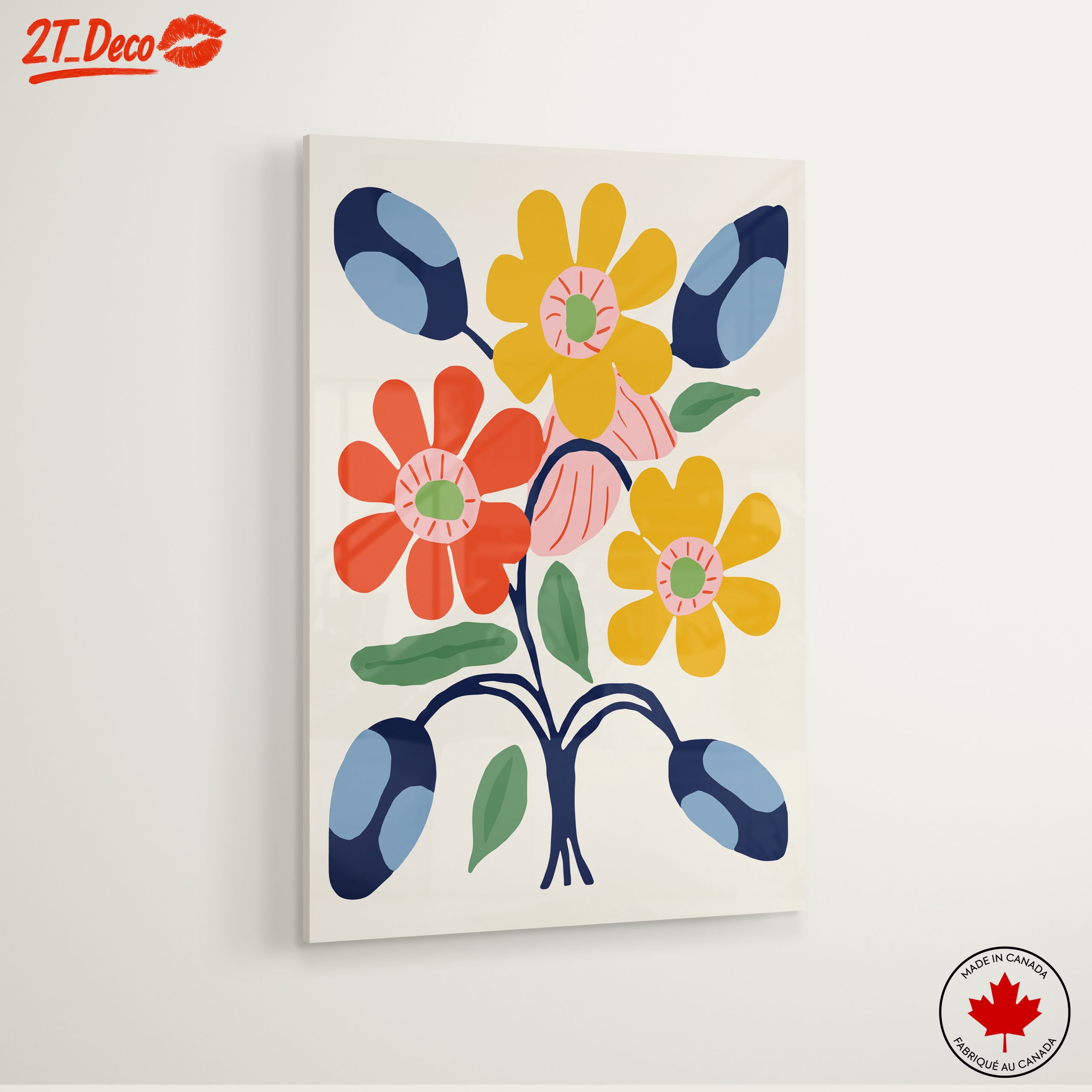 Colorful Botanical Abstract Floral Art 2 - Image 6