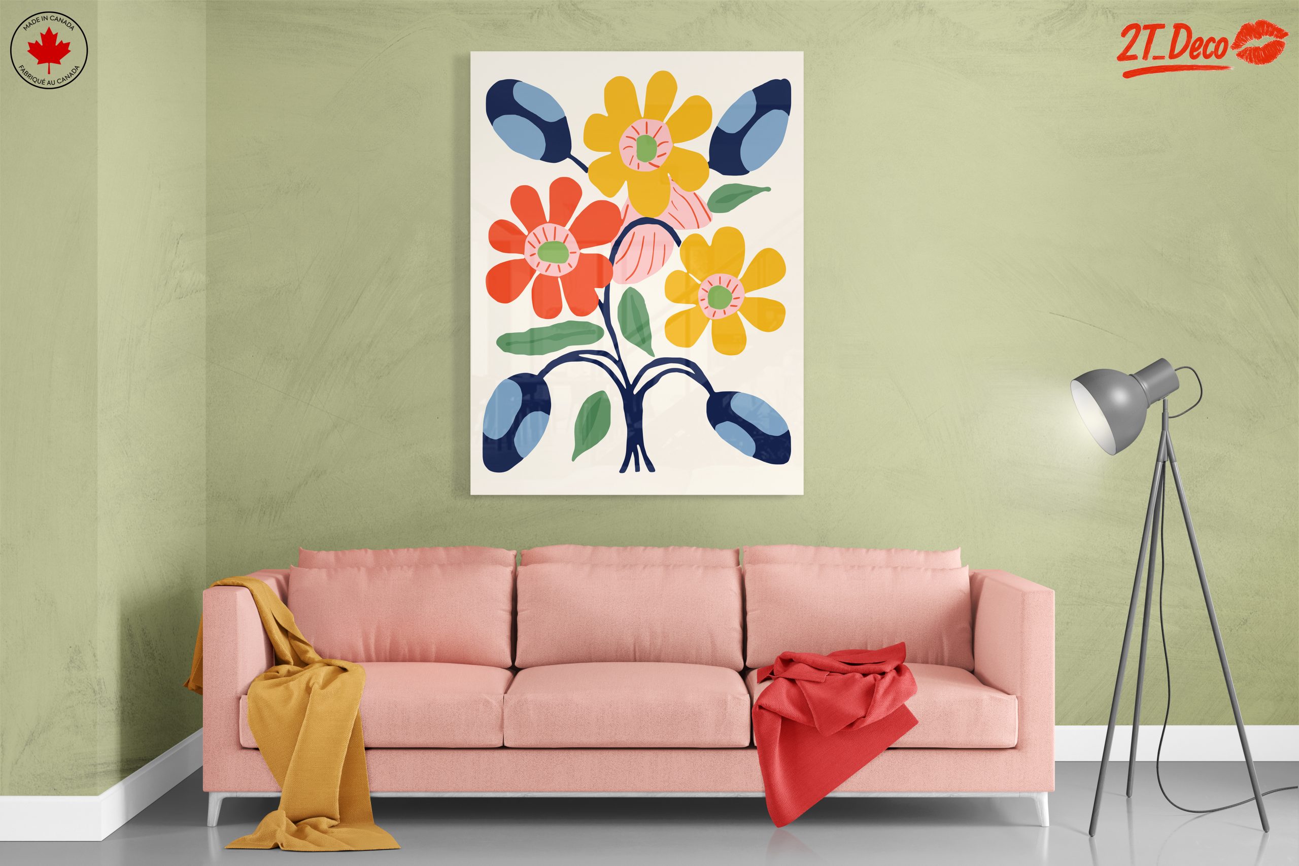 Colorful Botanical Abstract Floral Art 2 - Image 7
