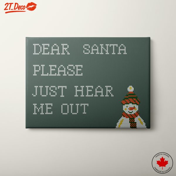 Dear Santa Christmas Wall Art