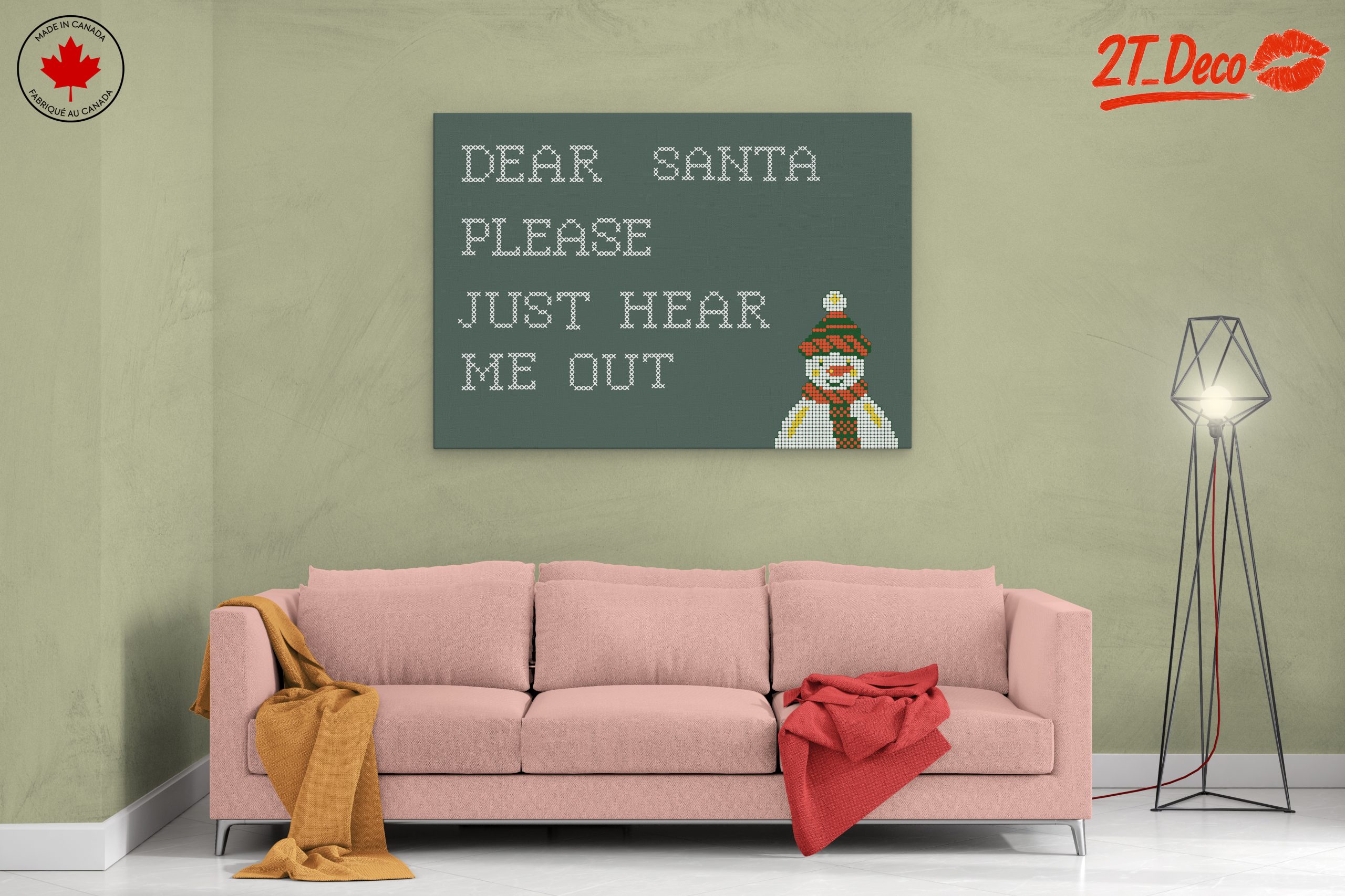 Dear Santa Christmas Wall Art - Image 2
