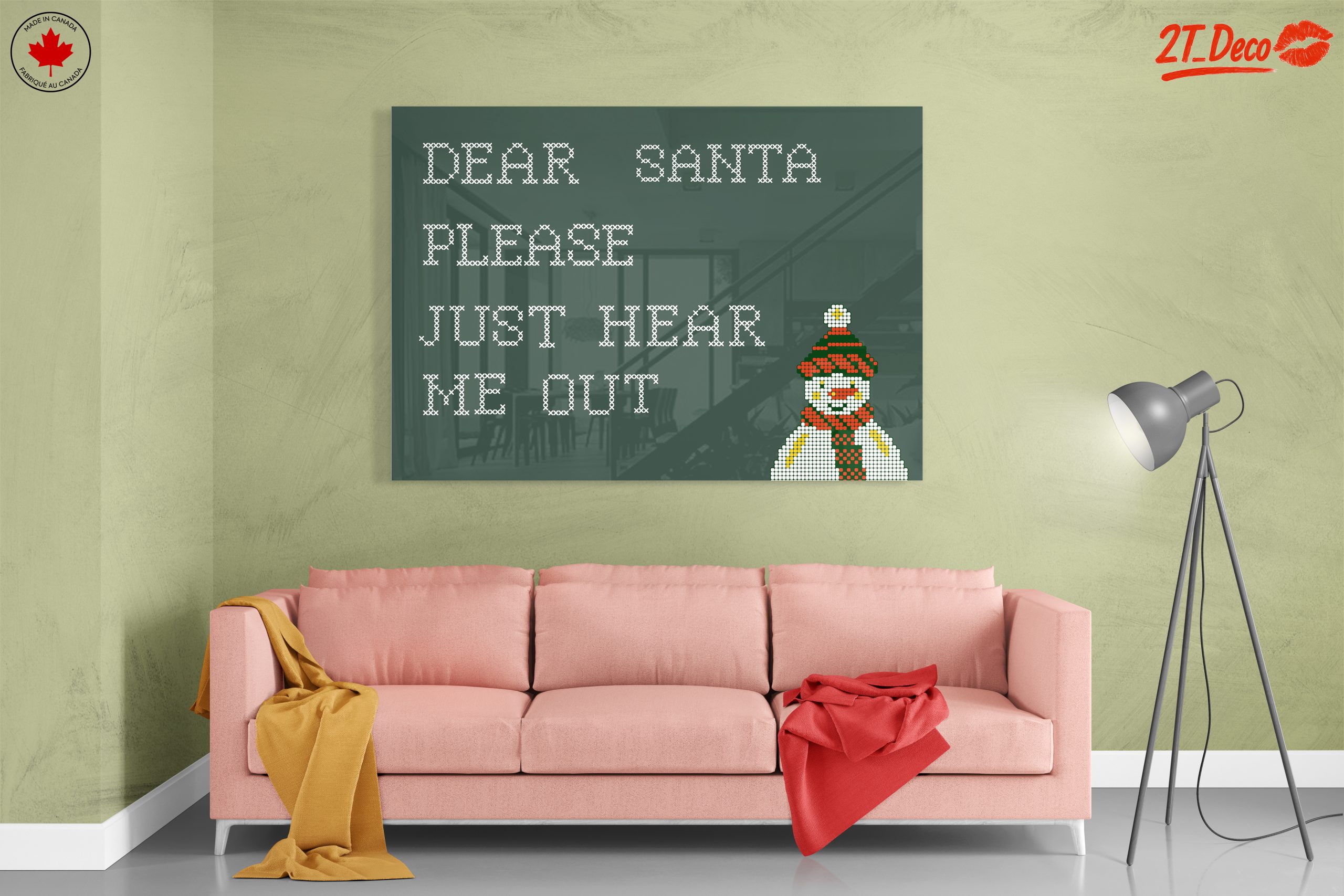 Dear Santa Christmas Wall Art - Image 7