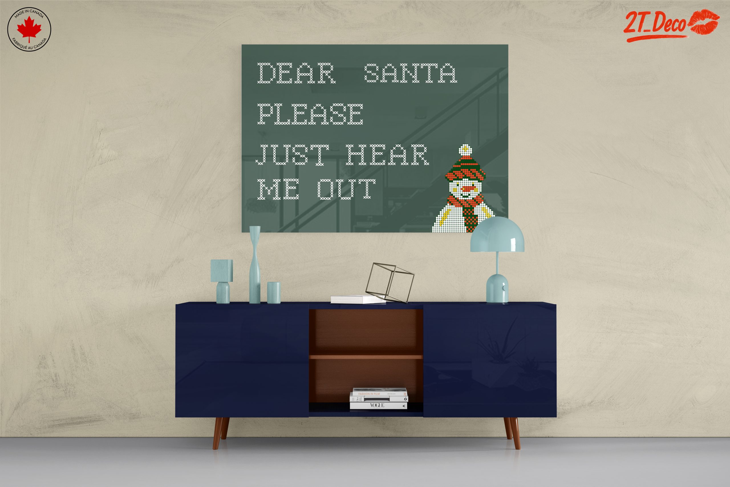 Dear Santa Christmas Wall Art - Image 8