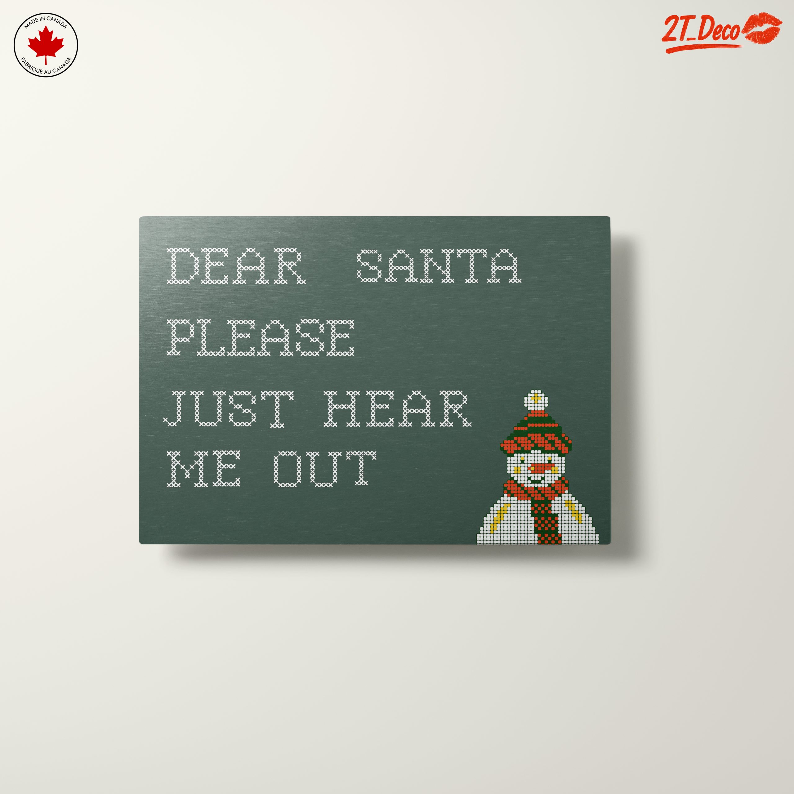 Dear Santa Christmas Wall Art - Image 10