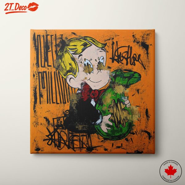 Playful Pop Art Featuring Cartoon Character
