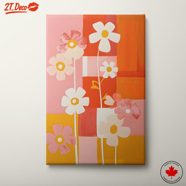 Vibrant Floral Art with Bright Colors