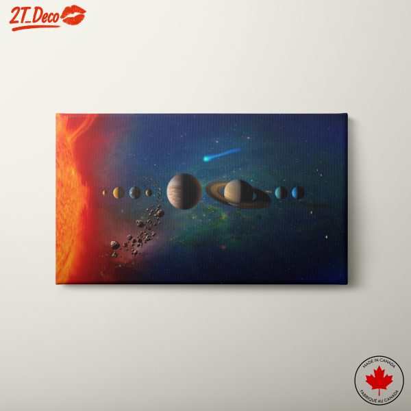 Celestial Space Artwork Featuring Planets and Stars