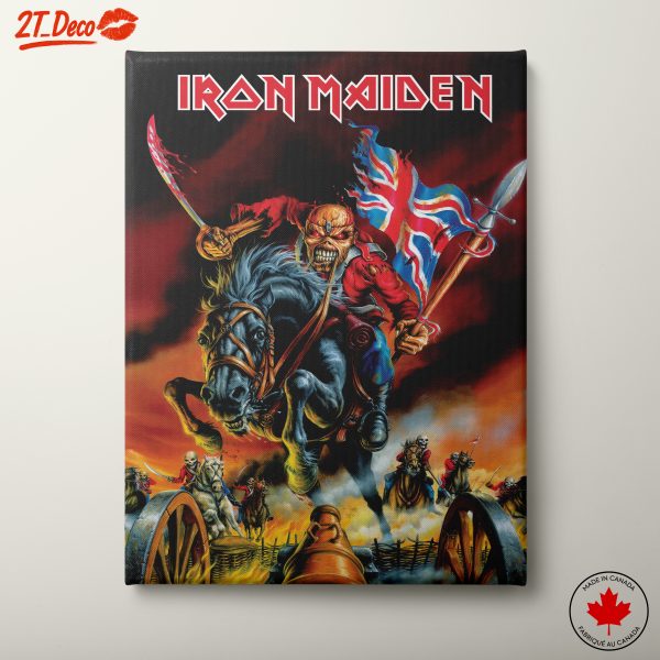 Iron Maiden Artwork Featuring Eddie's Iconic Battle