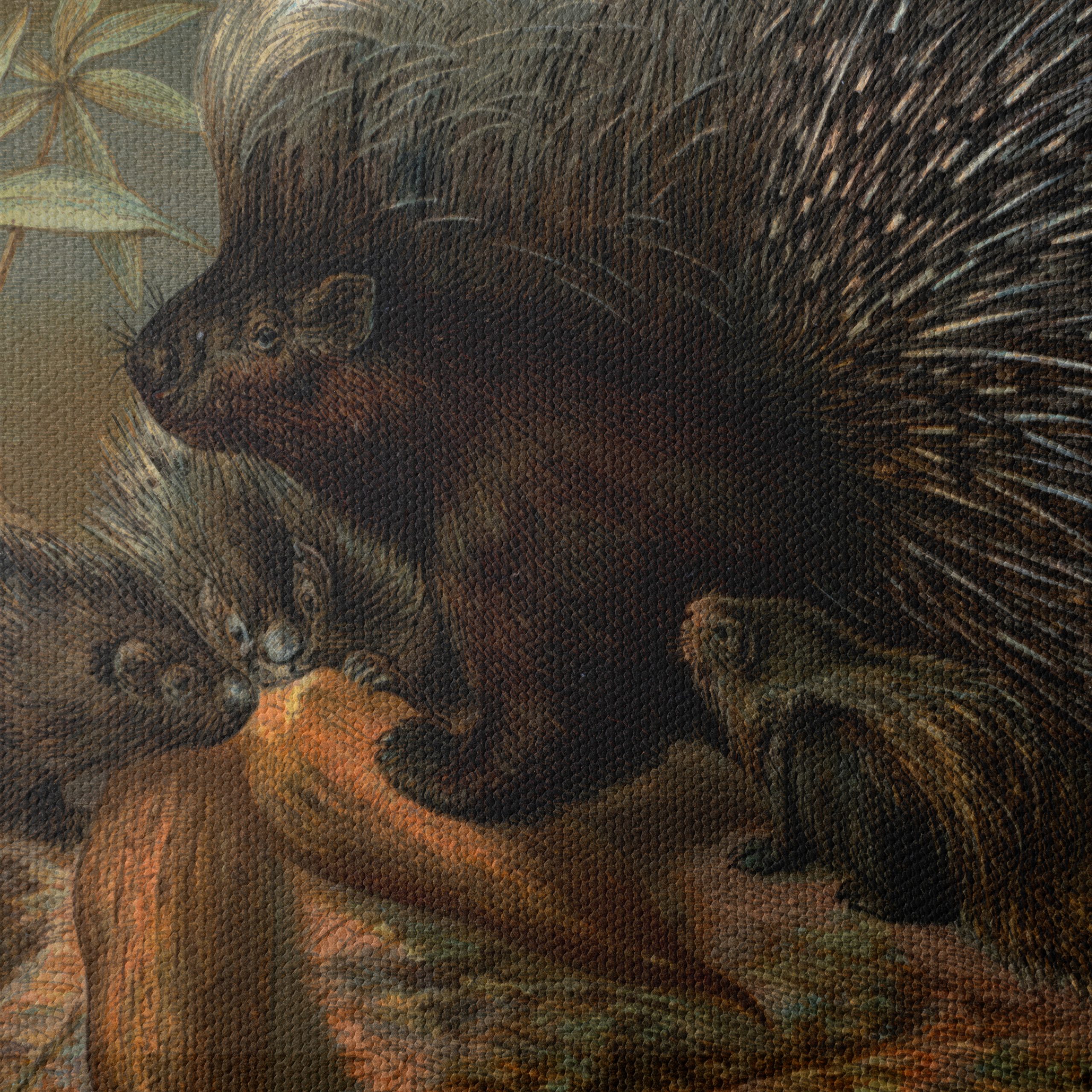 Porcupines in Natural Habitat Art - Image 4