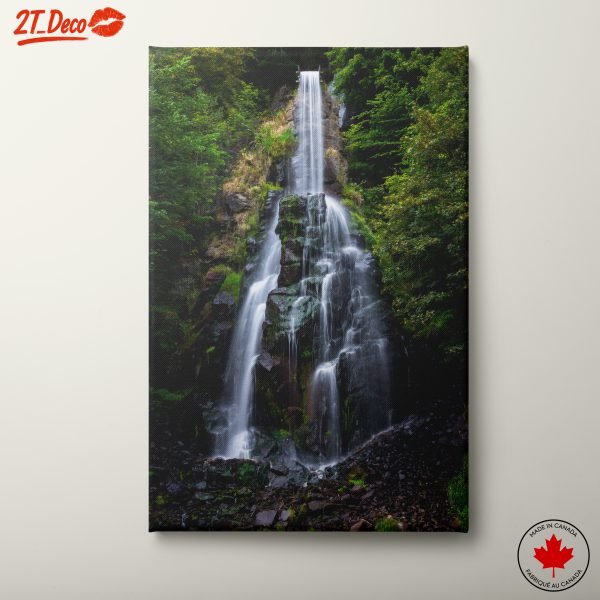 Stunning Waterfall Surrounded by Lush Forest