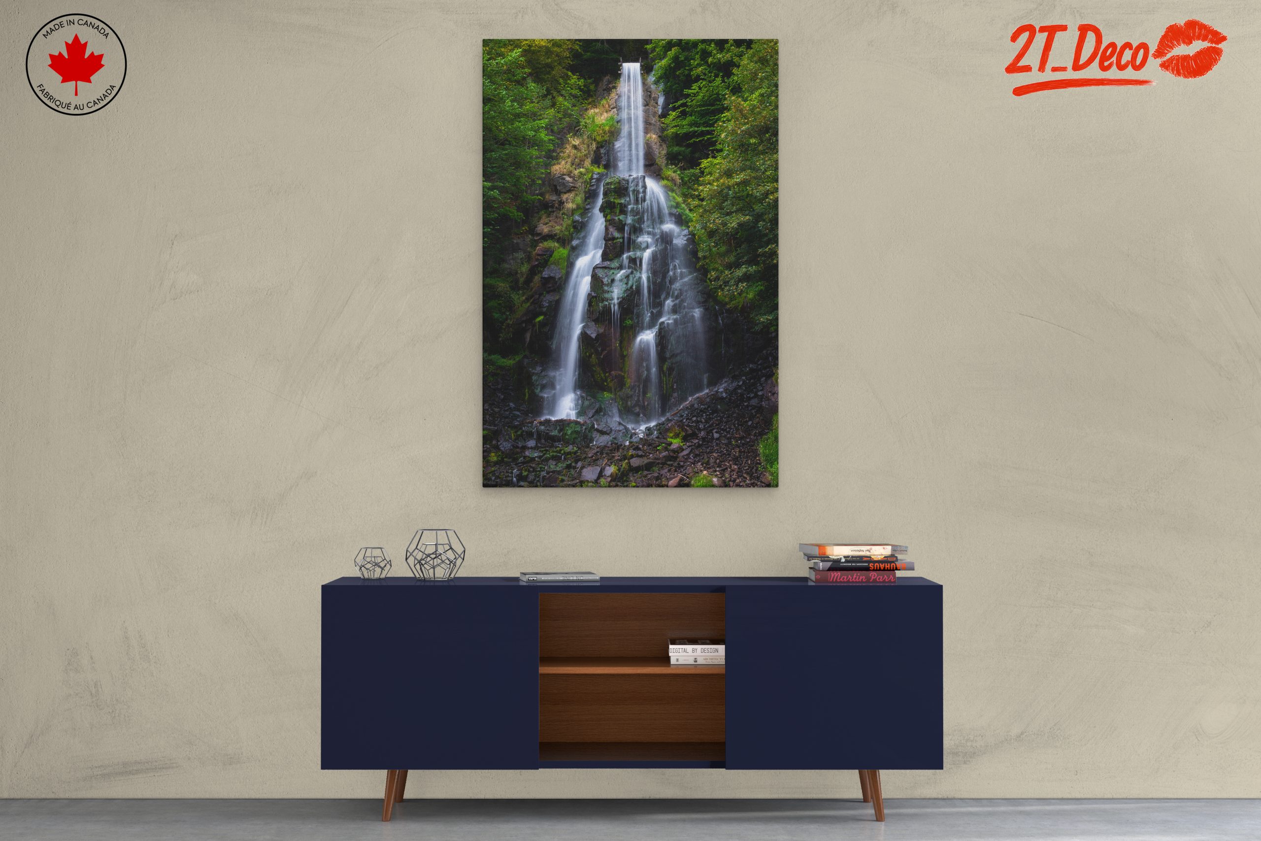 Stunning Waterfall Surrounded by Lush Forest - Image 3