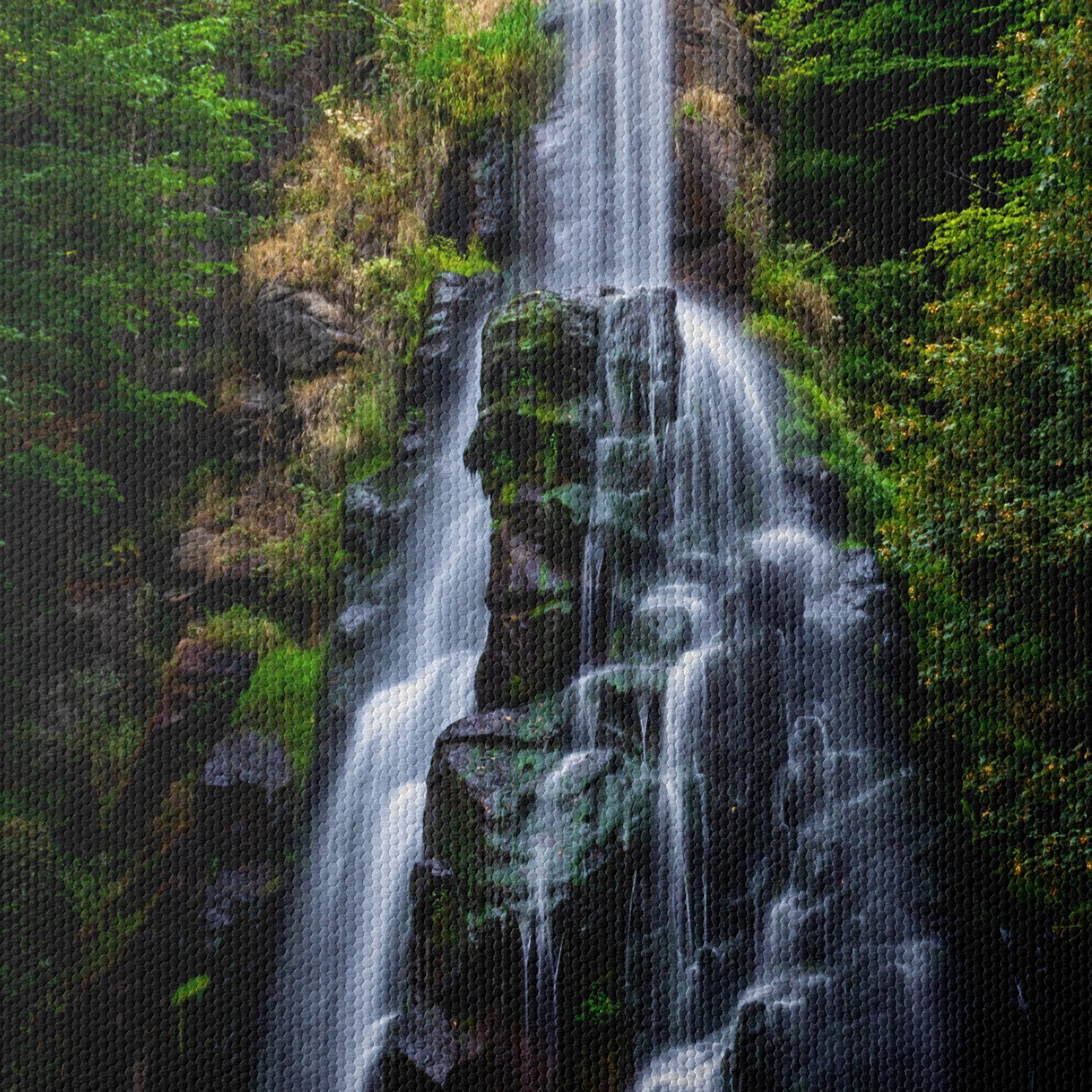 Stunning Waterfall Surrounded by Lush Forest - Image 4