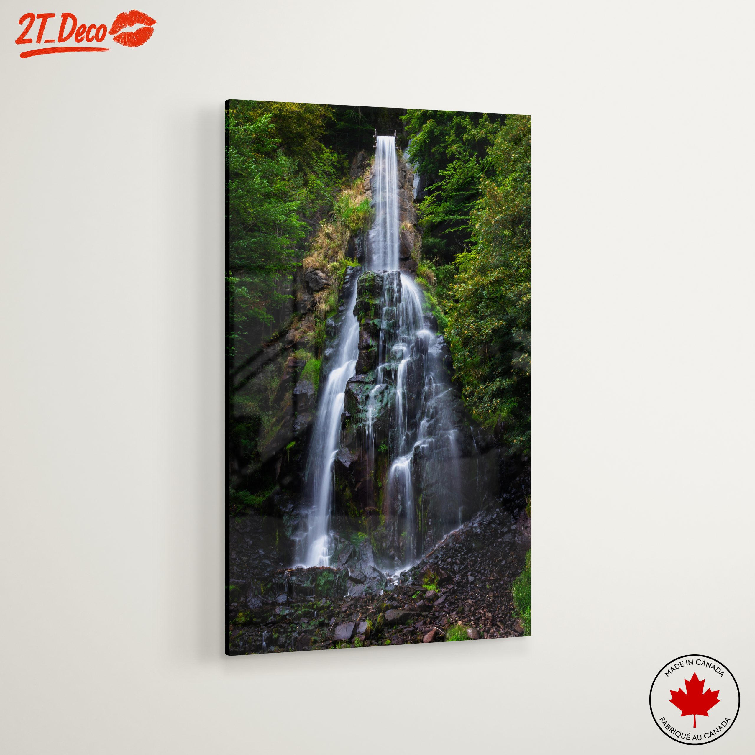 Stunning Waterfall Surrounded by Lush Forest - Image 6