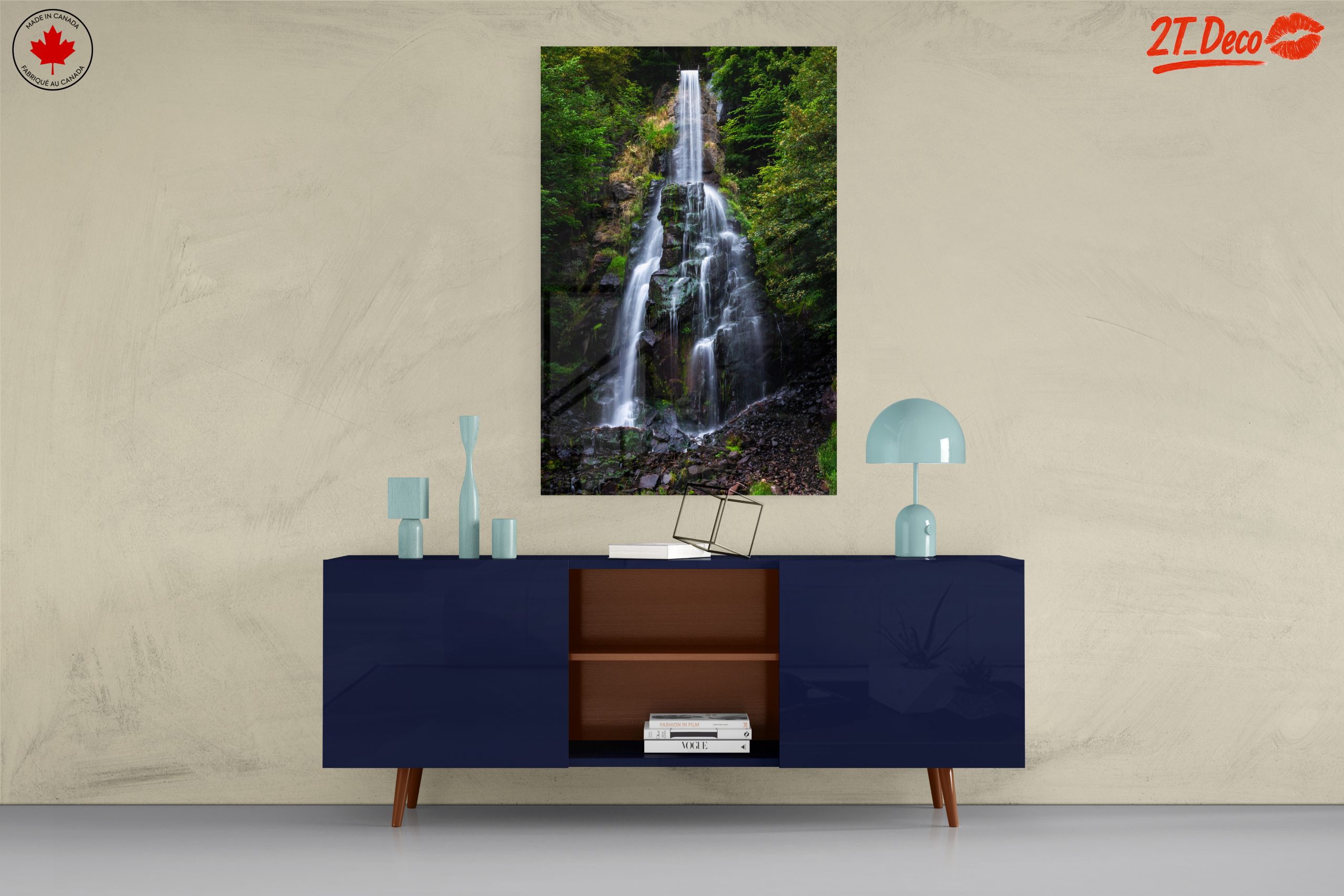 Stunning Waterfall Surrounded by Lush Forest - Image 8