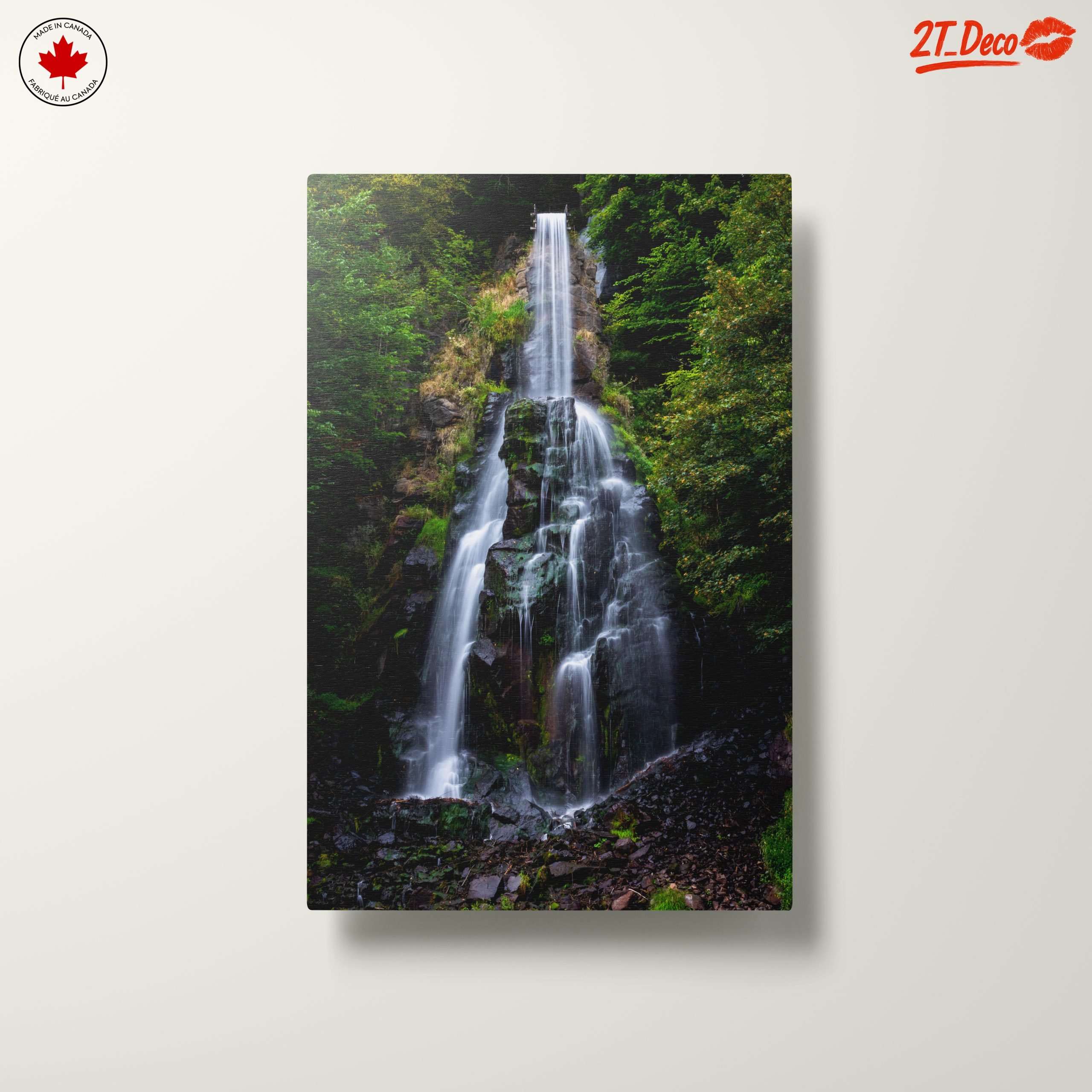 Stunning Waterfall Surrounded by Lush Forest - Image 10