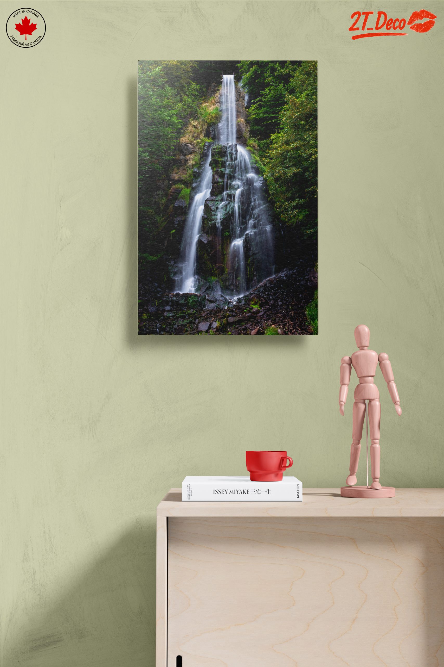 Stunning Waterfall Surrounded by Lush Forest - Image 14
