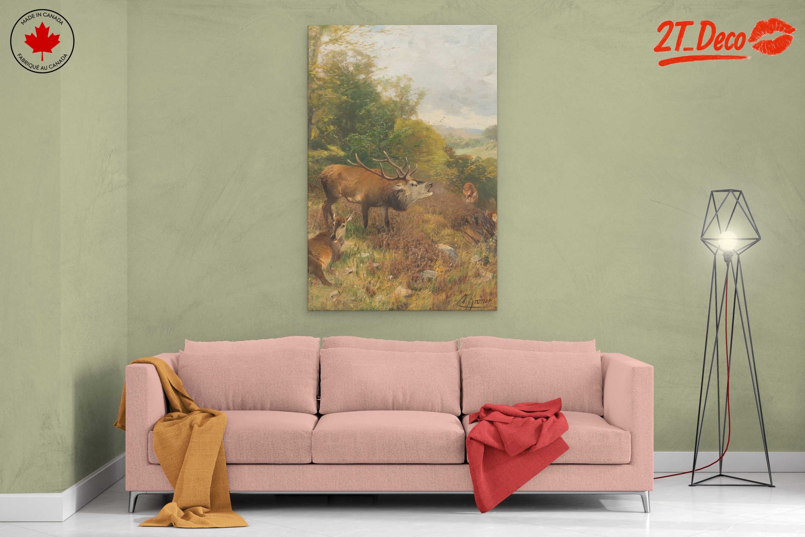 Deer In A Lush Forest Landscape - Image 2