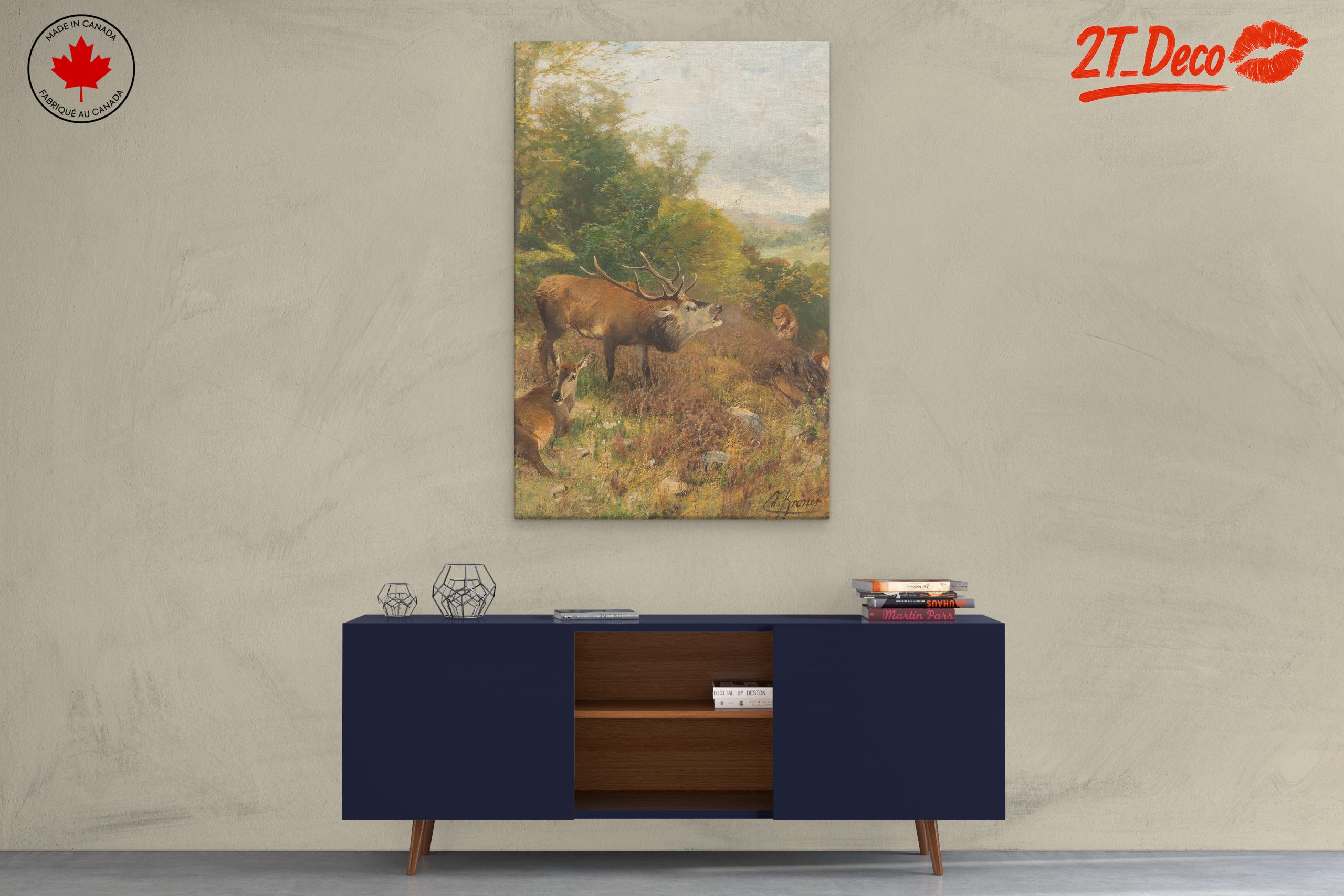 Deer In A Lush Forest Landscape - Image 3