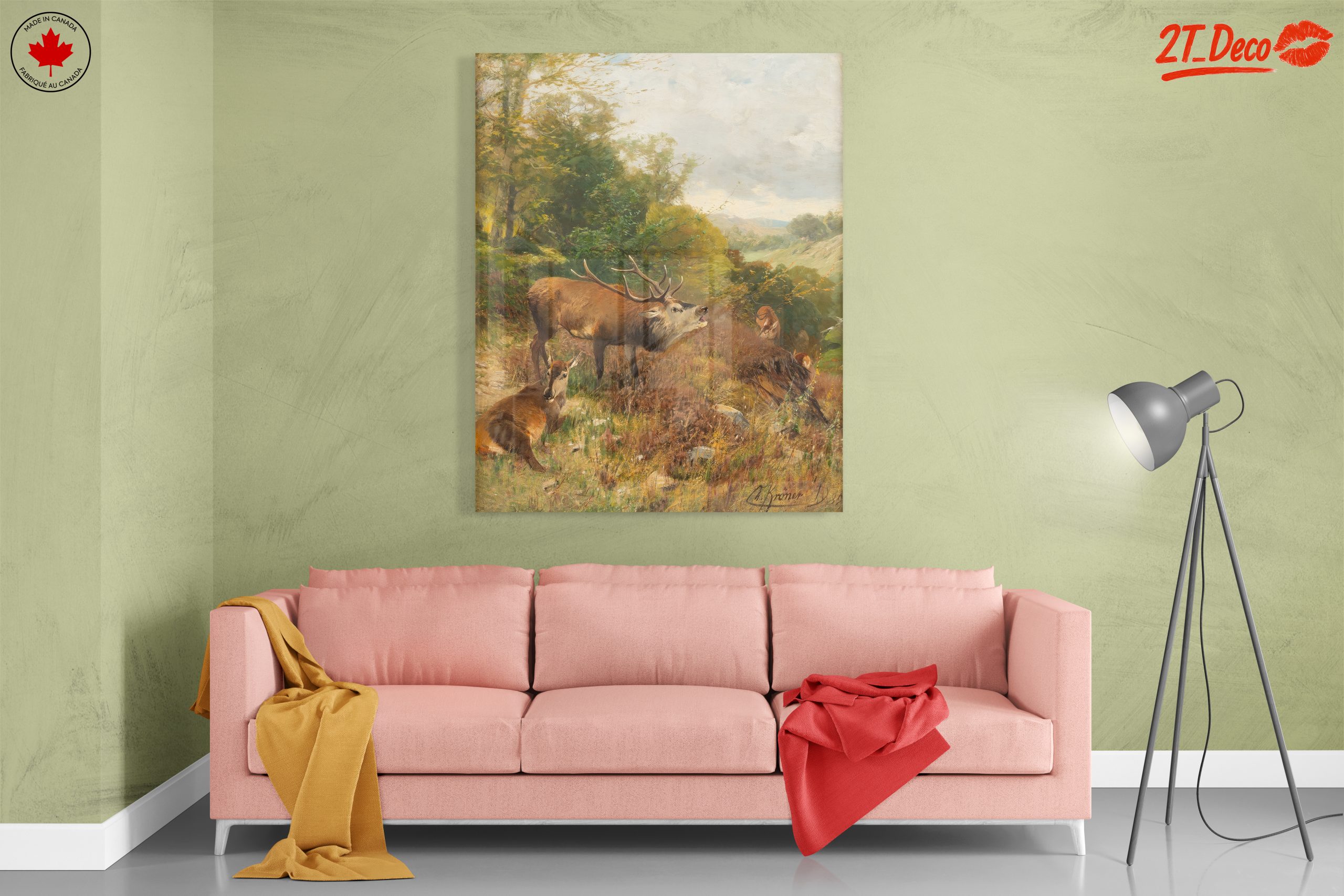 Deer In A Lush Forest Landscape - Image 7