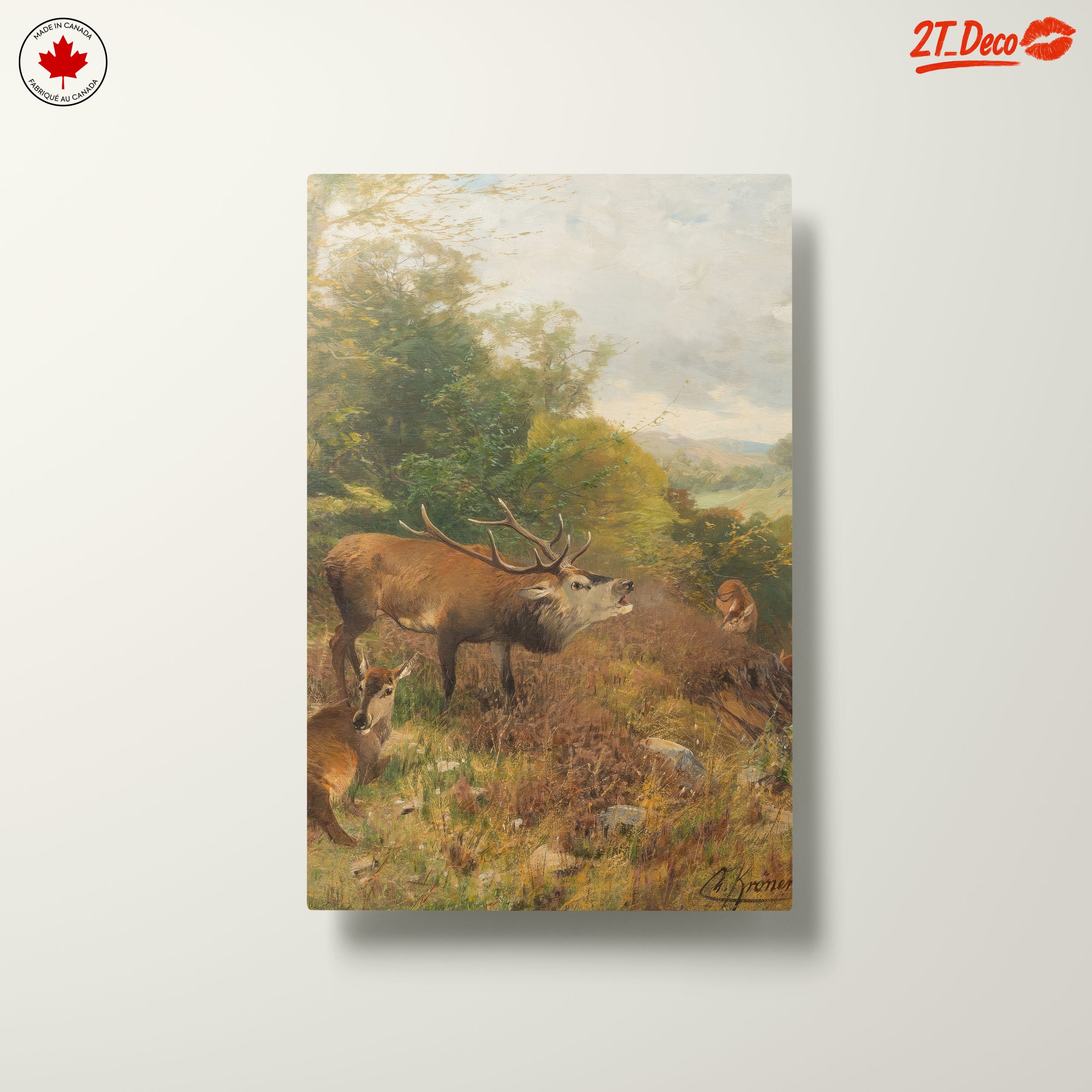 Deer In A Lush Forest Landscape - Image 10