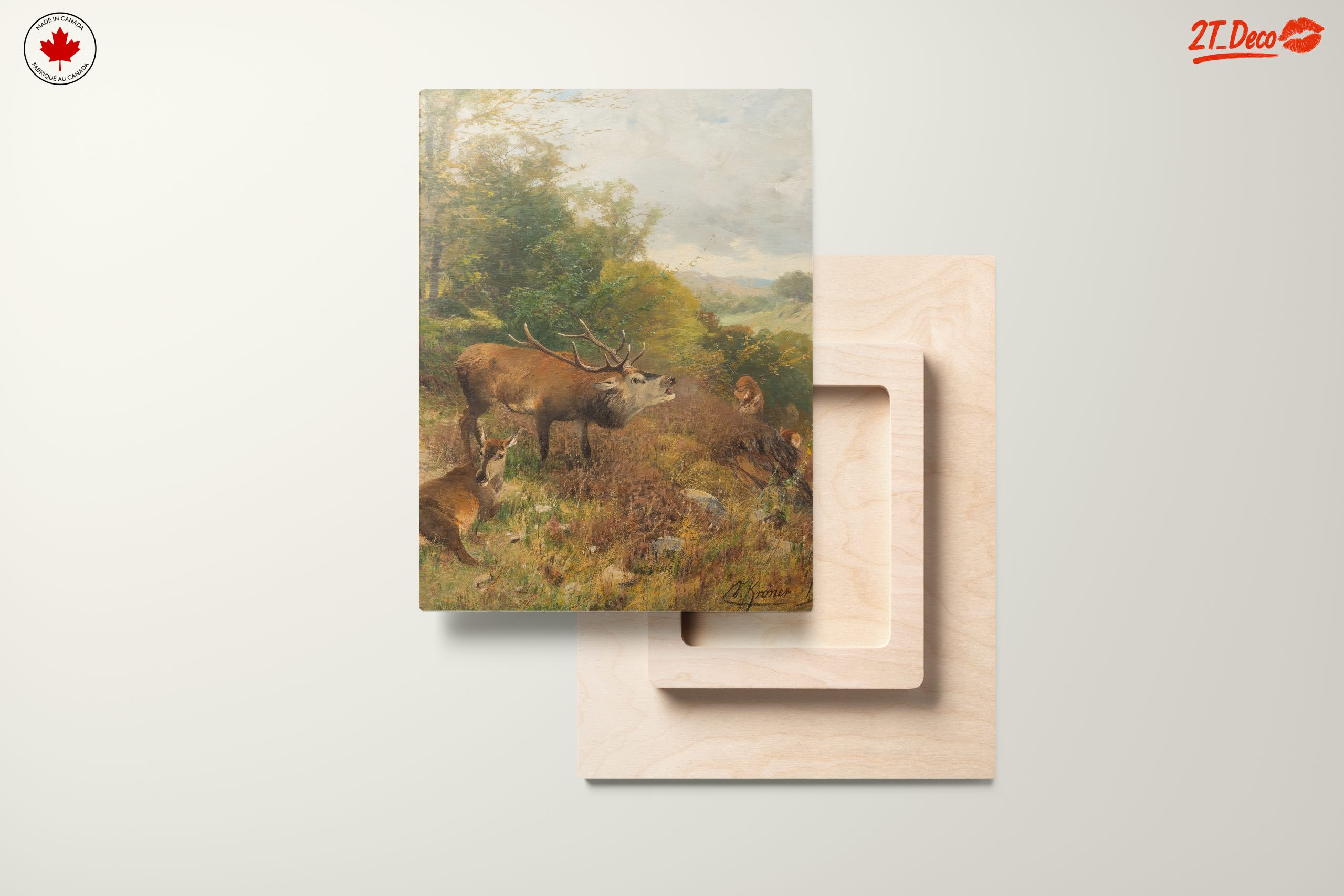 Deer In A Lush Forest Landscape - Image 11