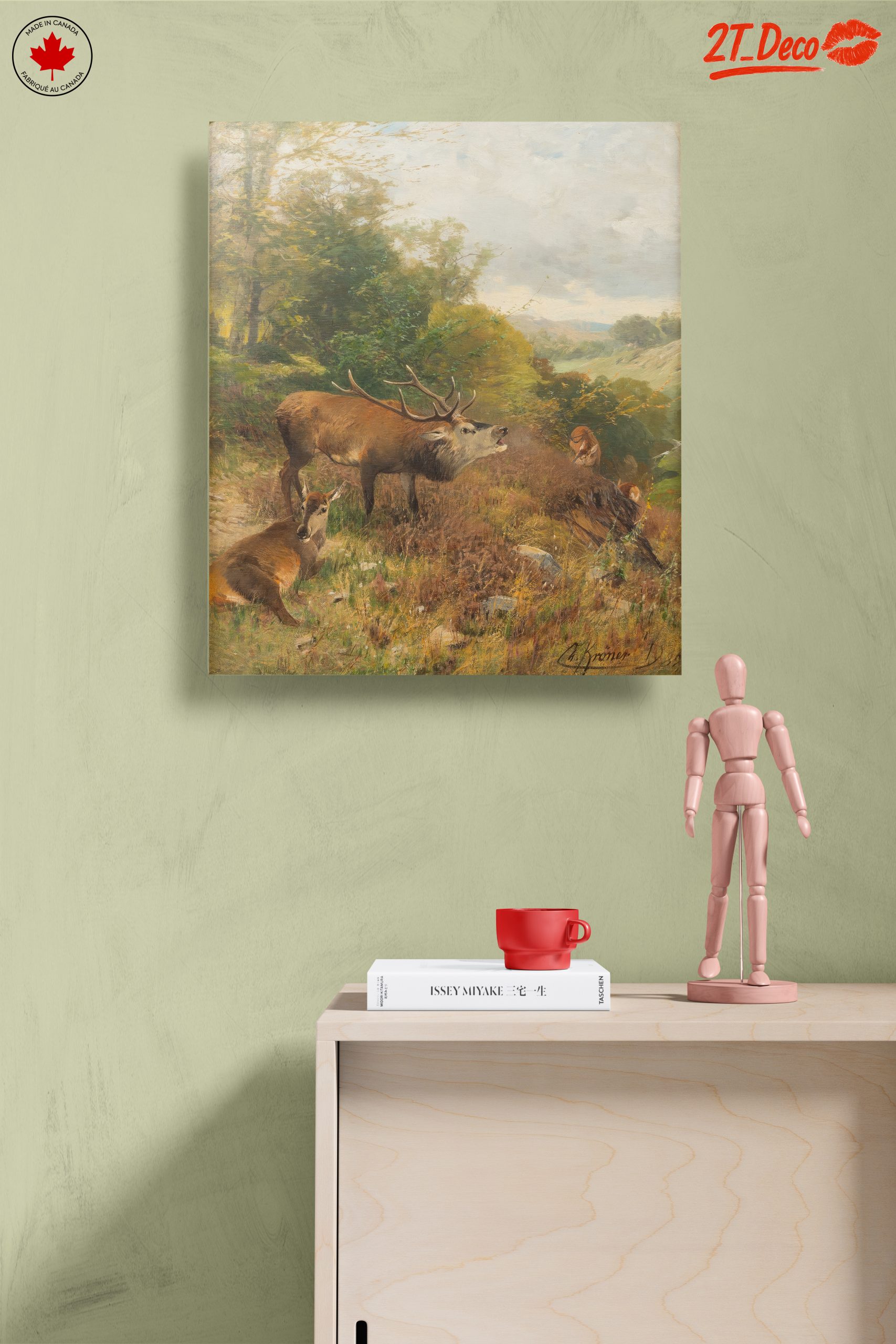 Deer In A Lush Forest Landscape - Image 14