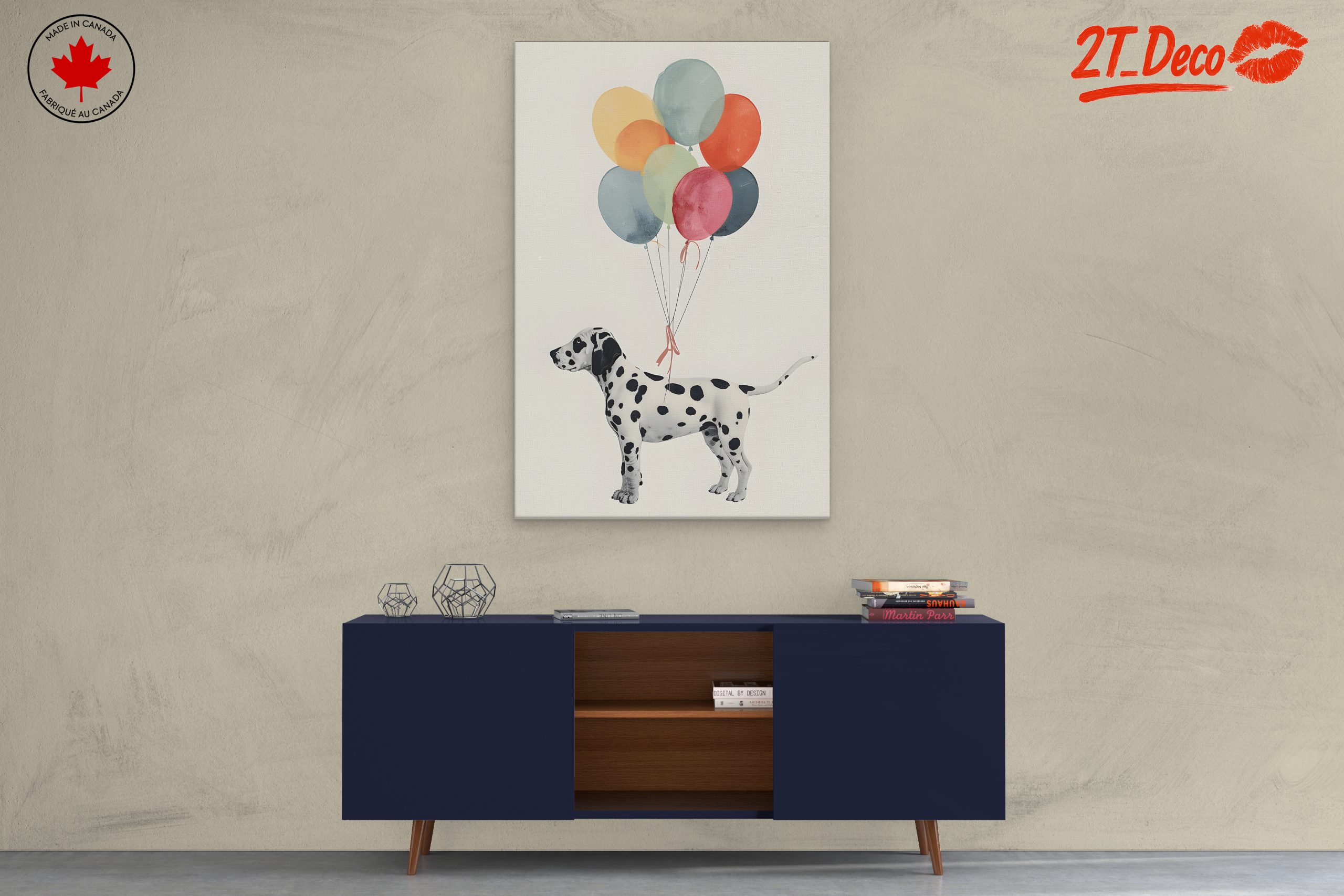 Dalmatian Dog with Colorful Balloons - Image 3
