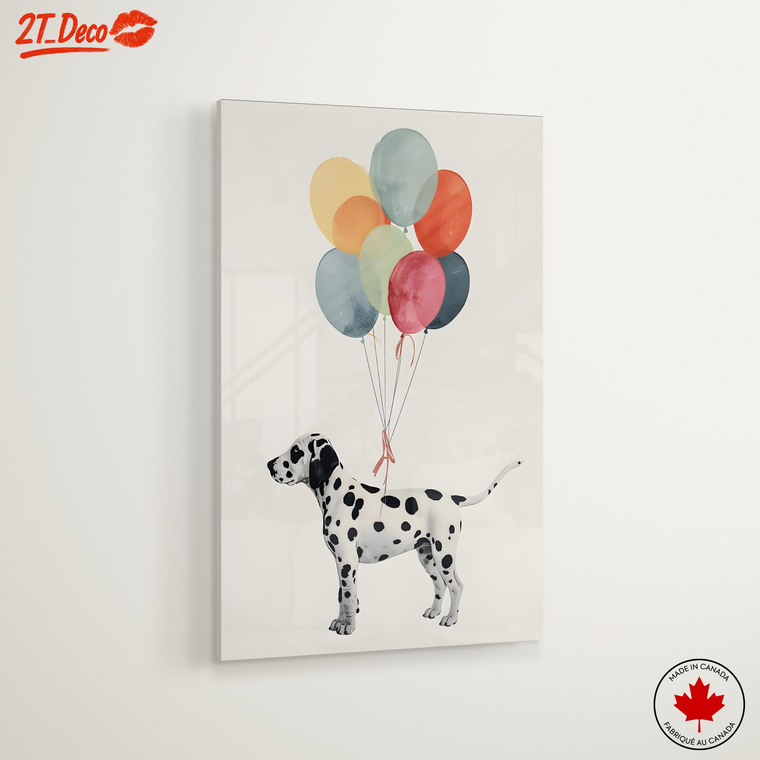 Dalmatian Dog with Colorful Balloons - Image 6