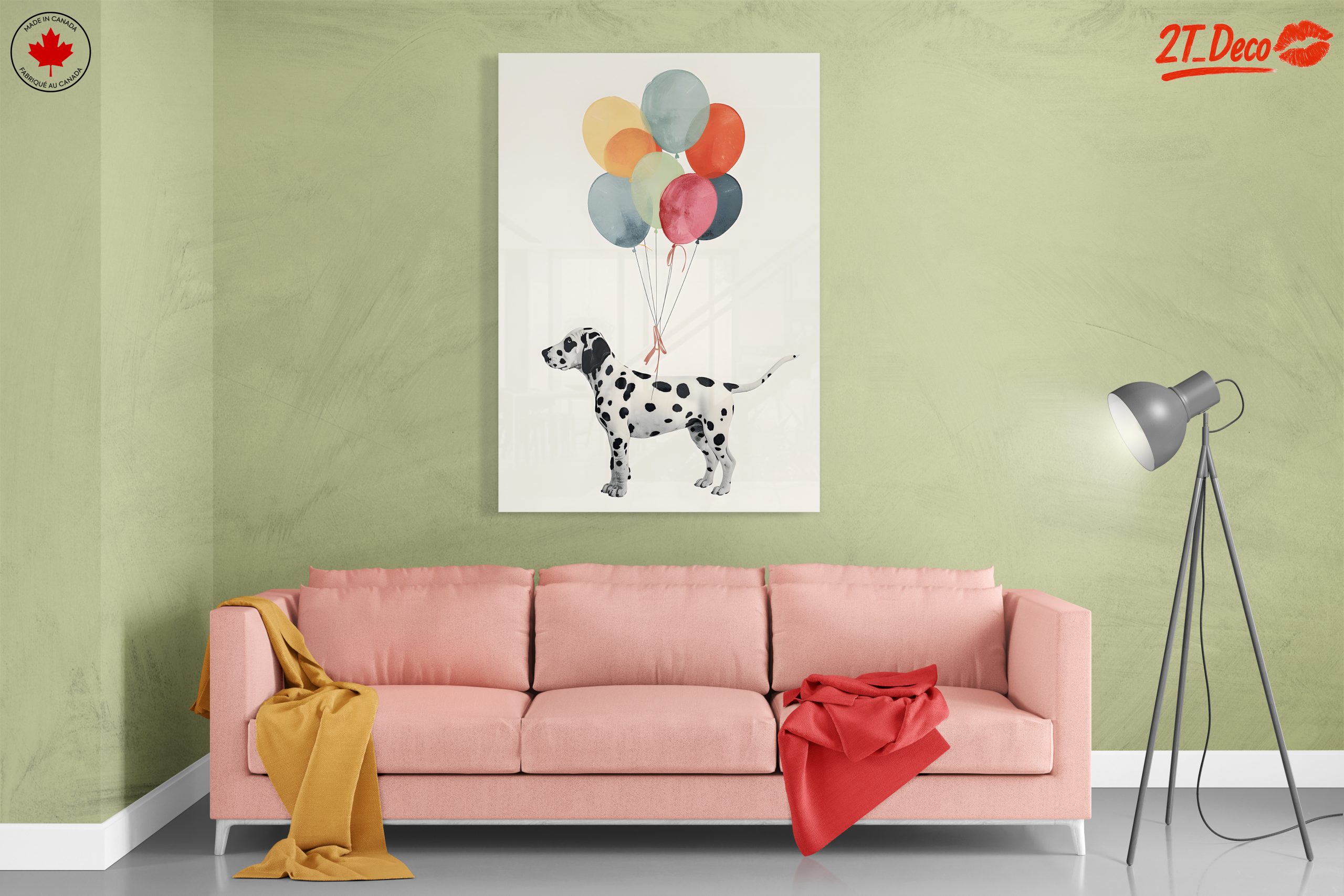Dalmatian Dog with Colorful Balloons - Image 7