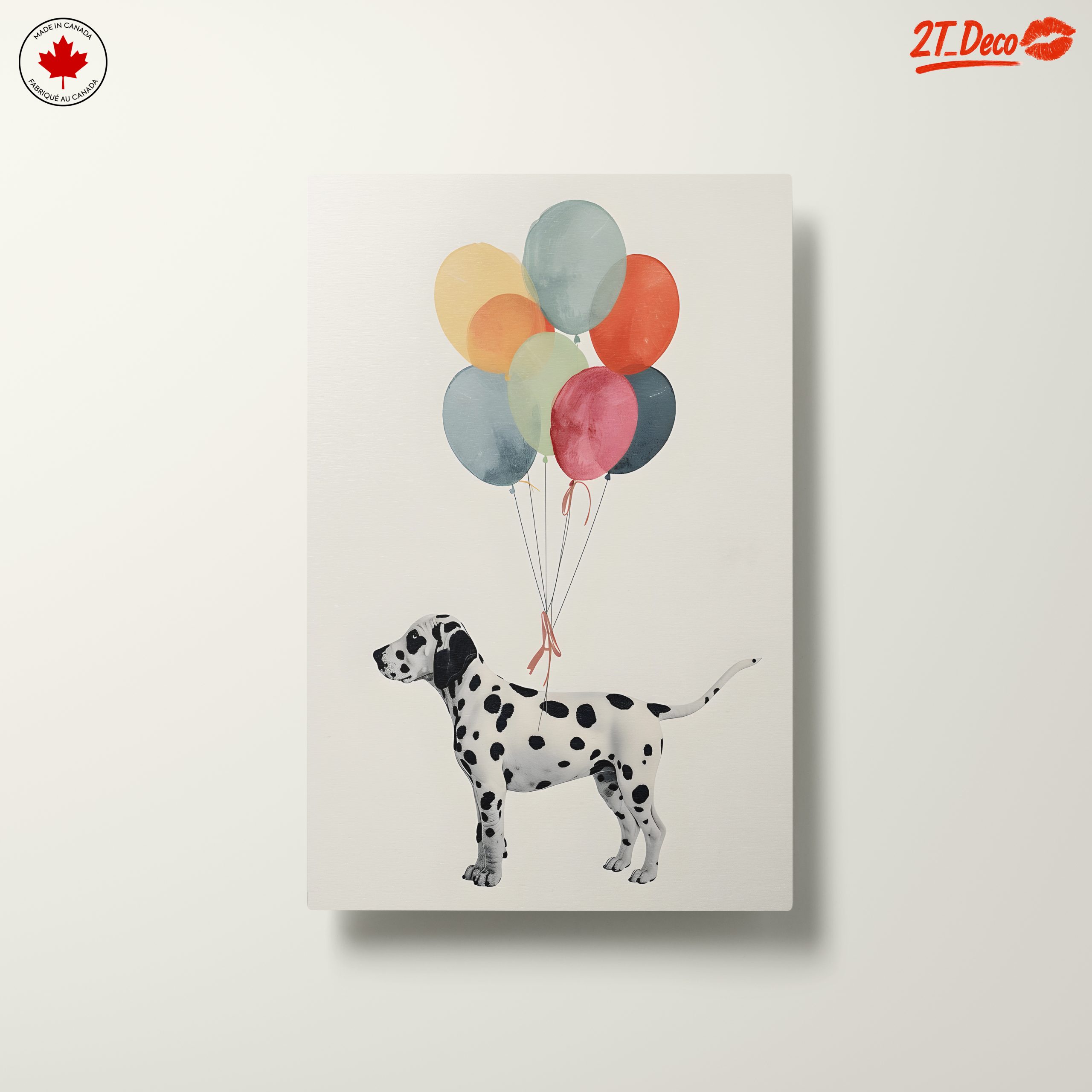 Dalmatian Dog with Colorful Balloons - Image 10