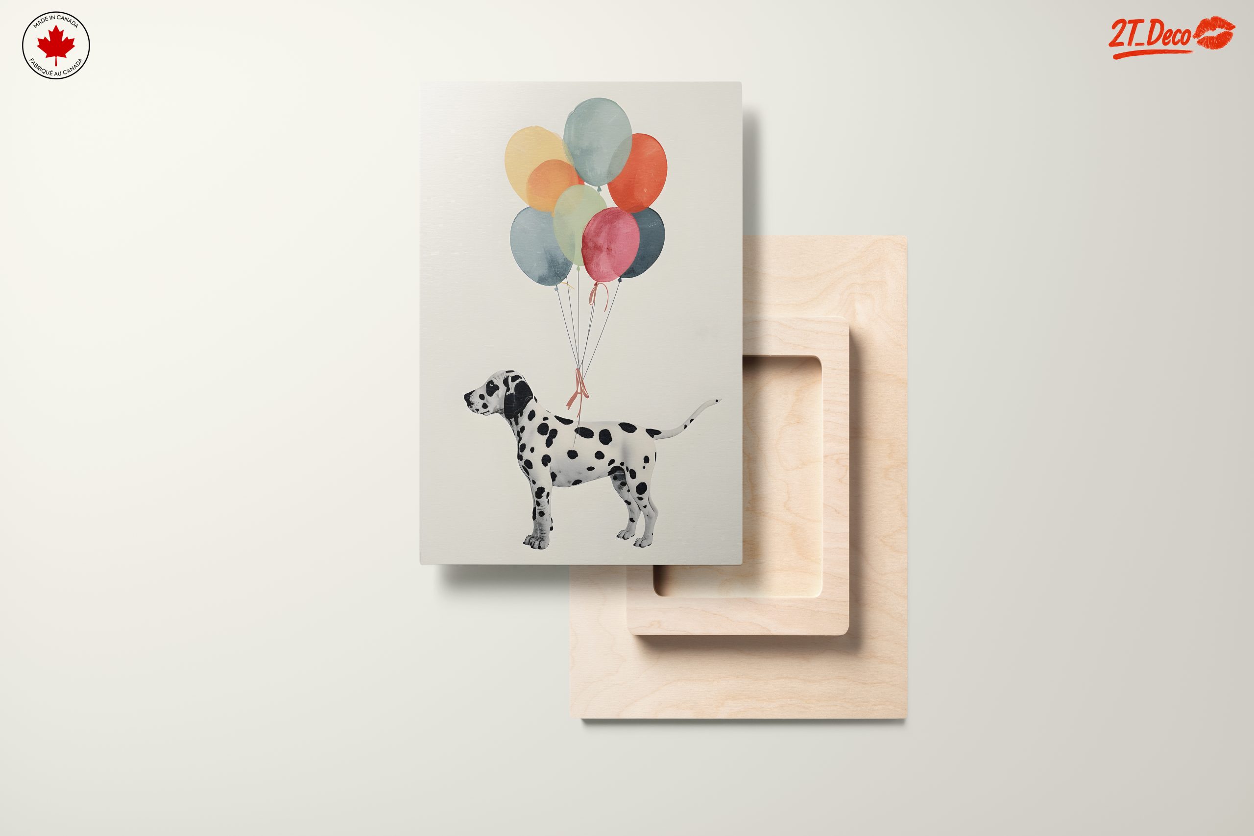 Dalmatian Dog with Colorful Balloons - Image 11