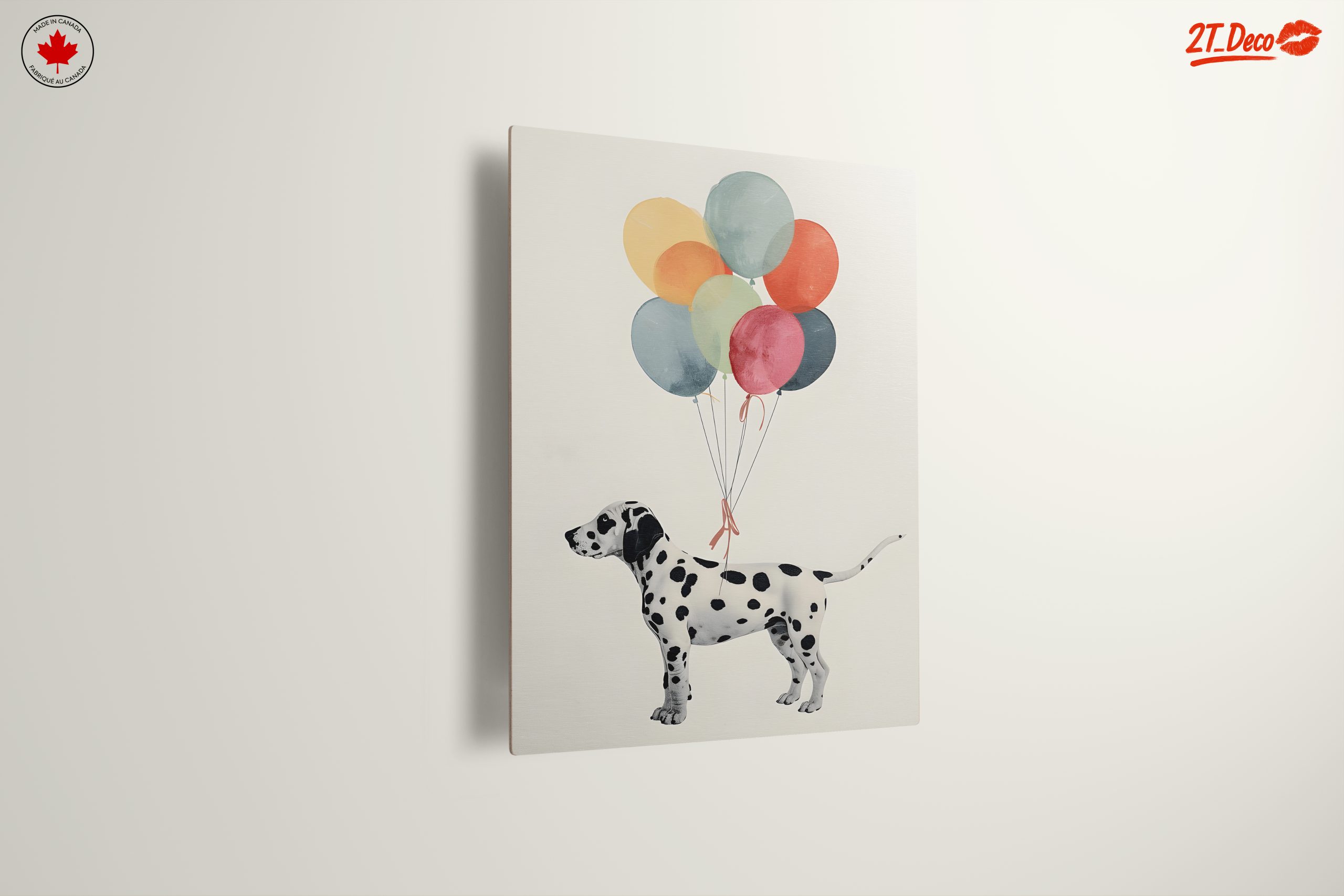 Dalmatian Dog with Colorful Balloons - Image 13