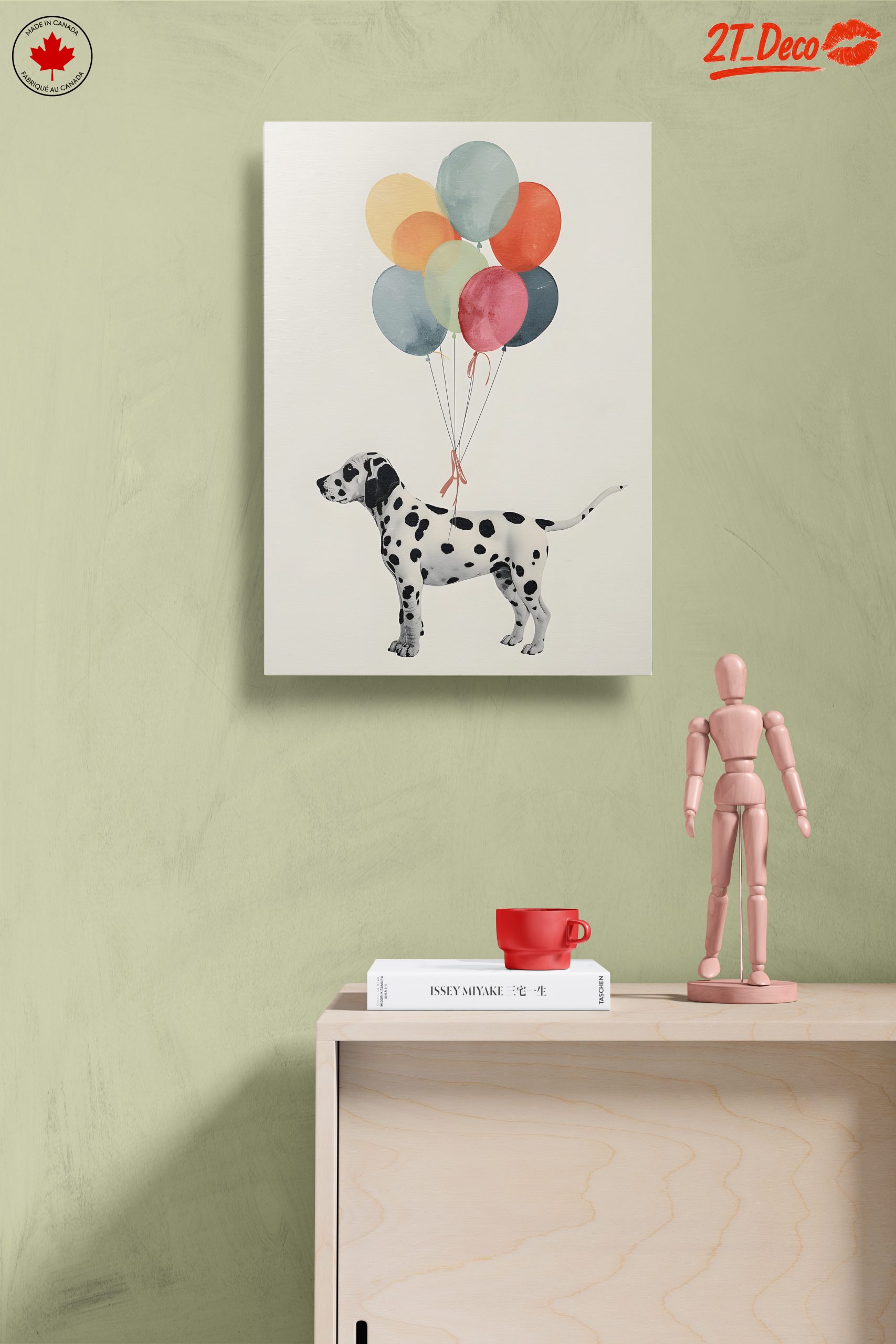Dalmatian Dog with Colorful Balloons - Image 14