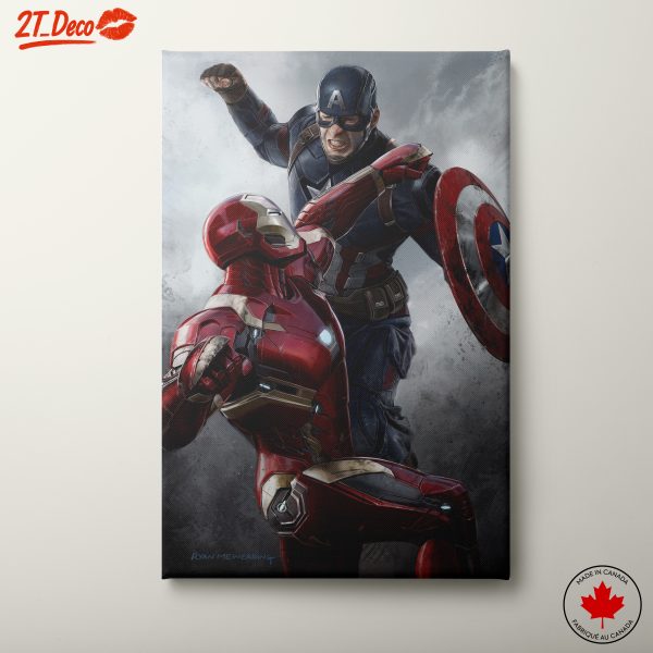 Epic Battle Between Captain America and Iron Man