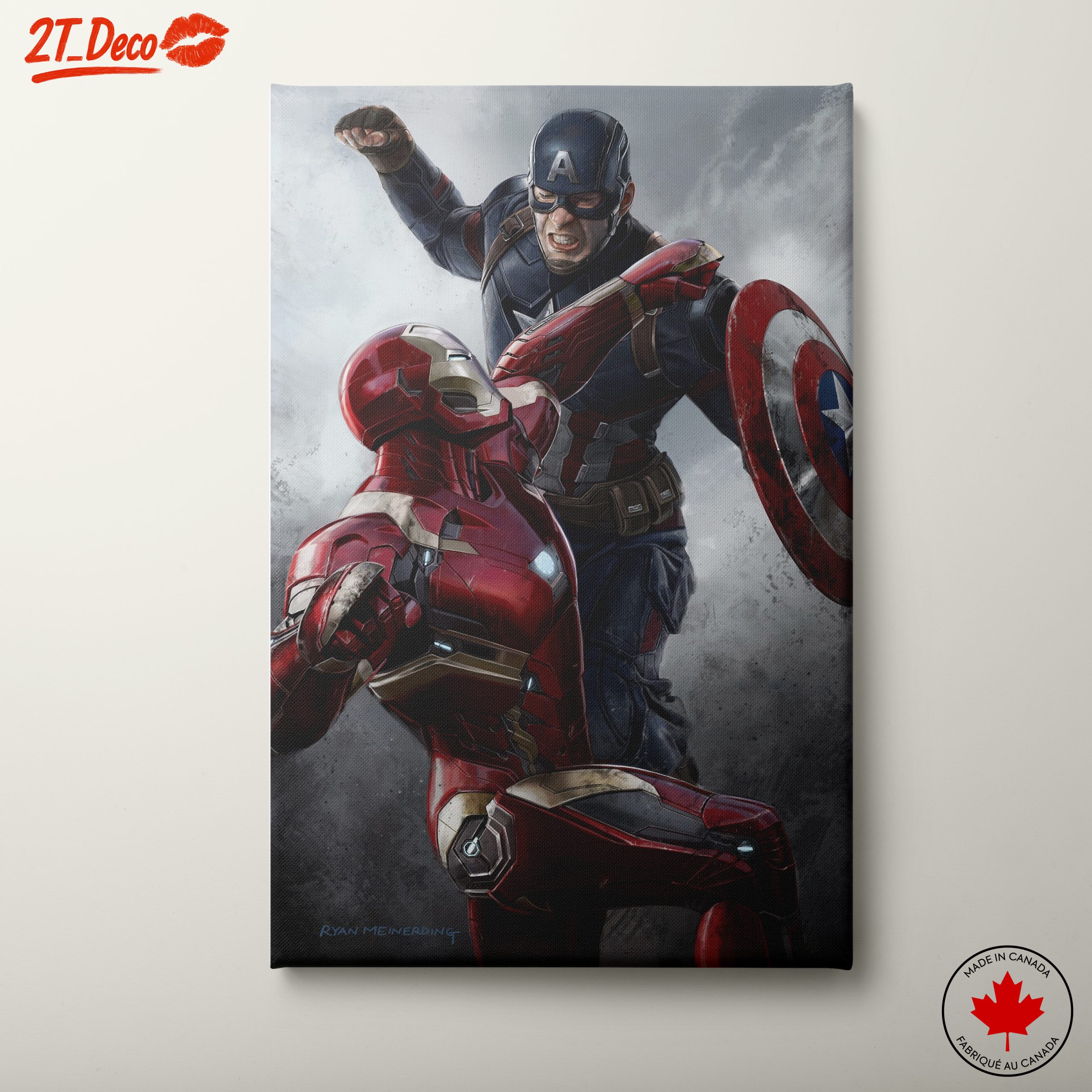 Epic Battle Between Captain America and Iron Man