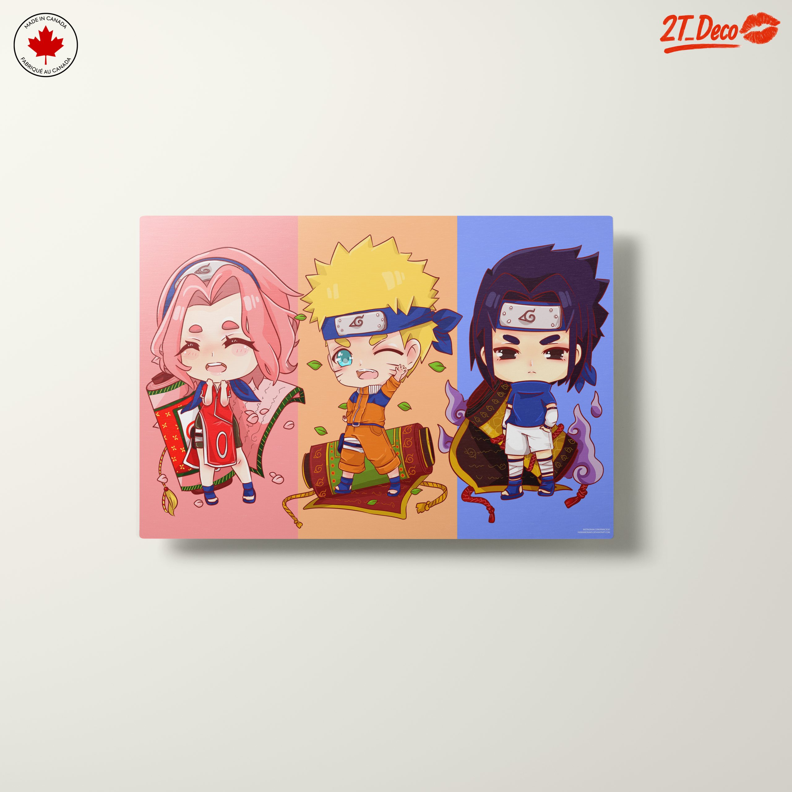 Chibi Naruto Characters in Colorful Background - Image 10