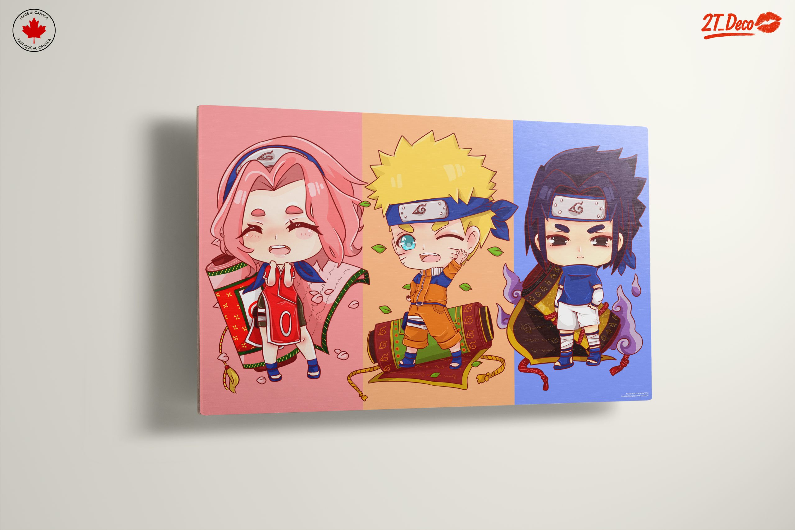 Chibi Naruto Characters in Colorful Background - Image 13