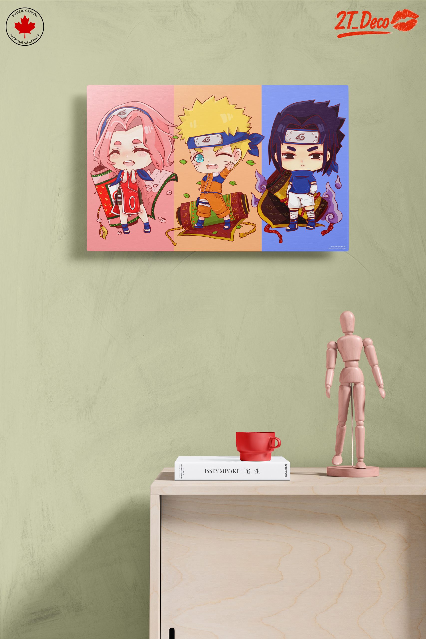 Chibi Naruto Characters in Colorful Background - Image 14
