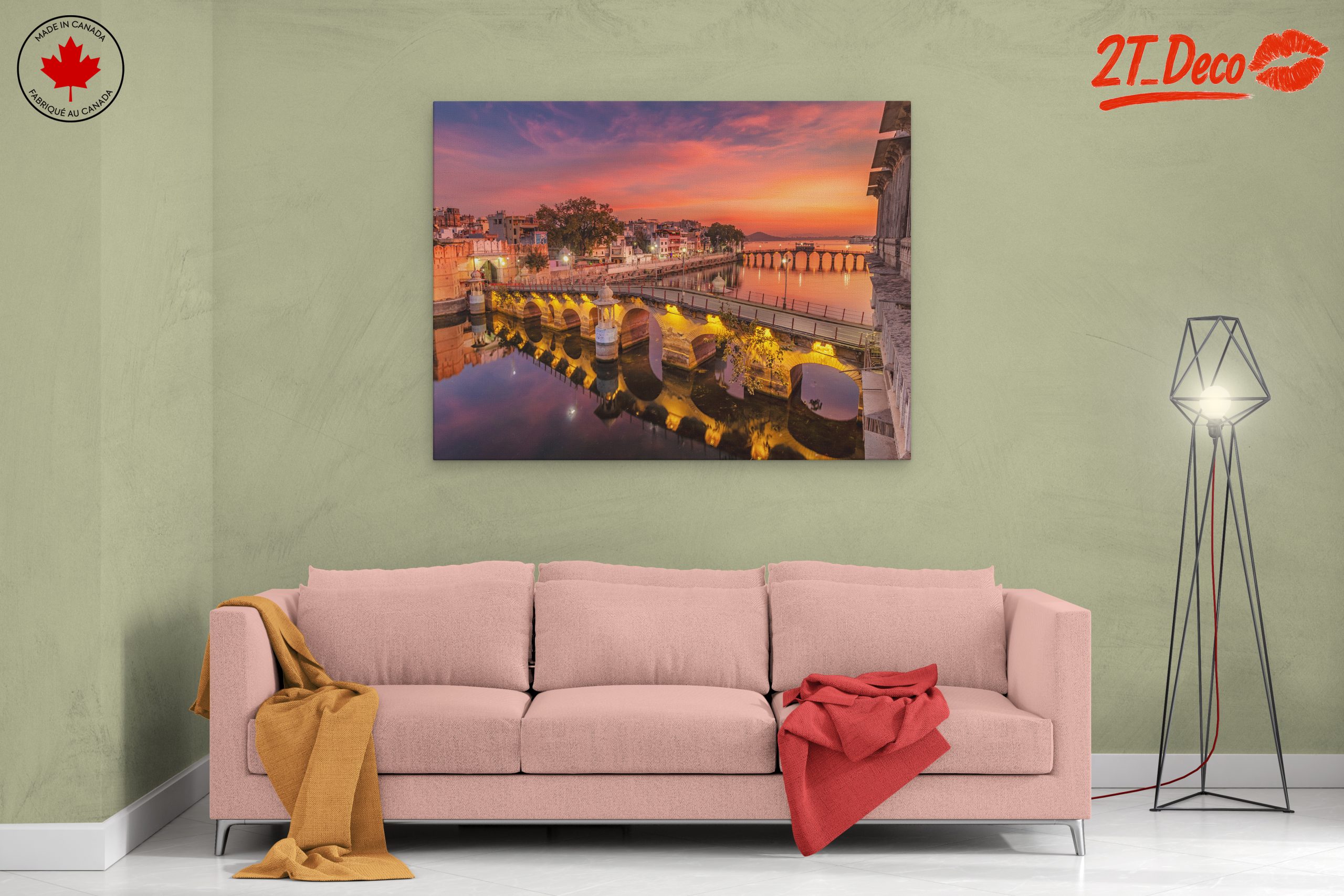 Sunset Reflection Over Urban Cityscape - Image 2