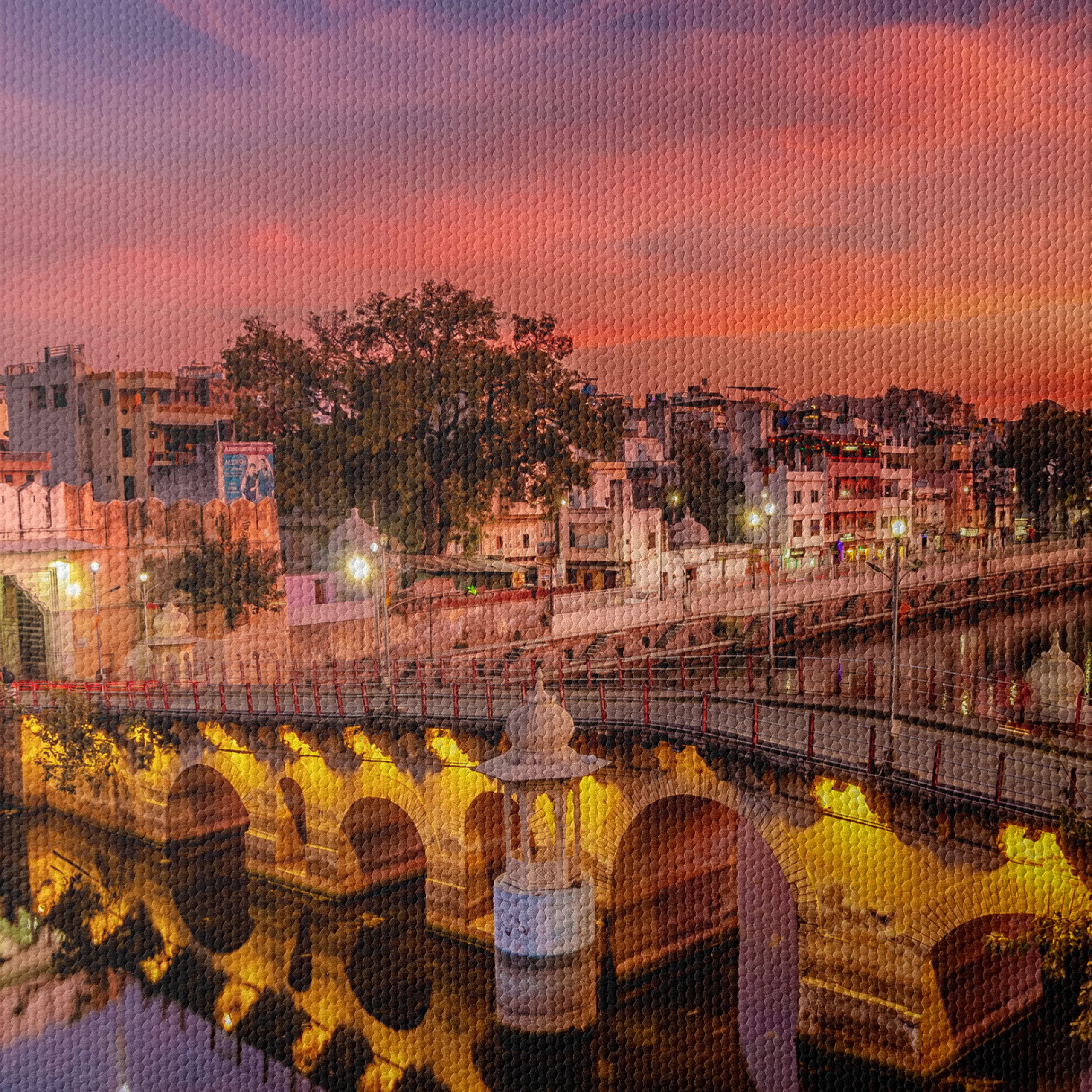 Sunset Reflection Over Urban Cityscape - Image 4