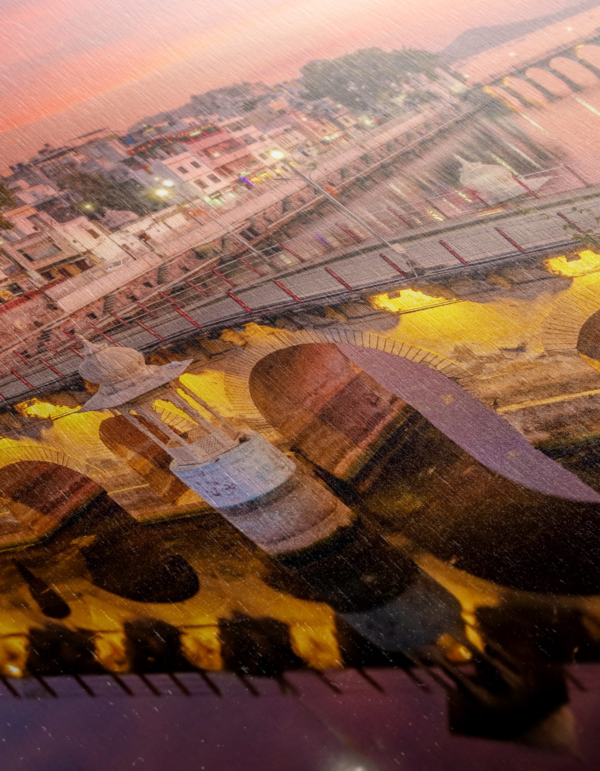 Sunset Reflection Over Urban Cityscape - Image 12