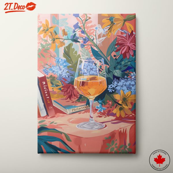 Vibrant Cocktail and Floral Composition