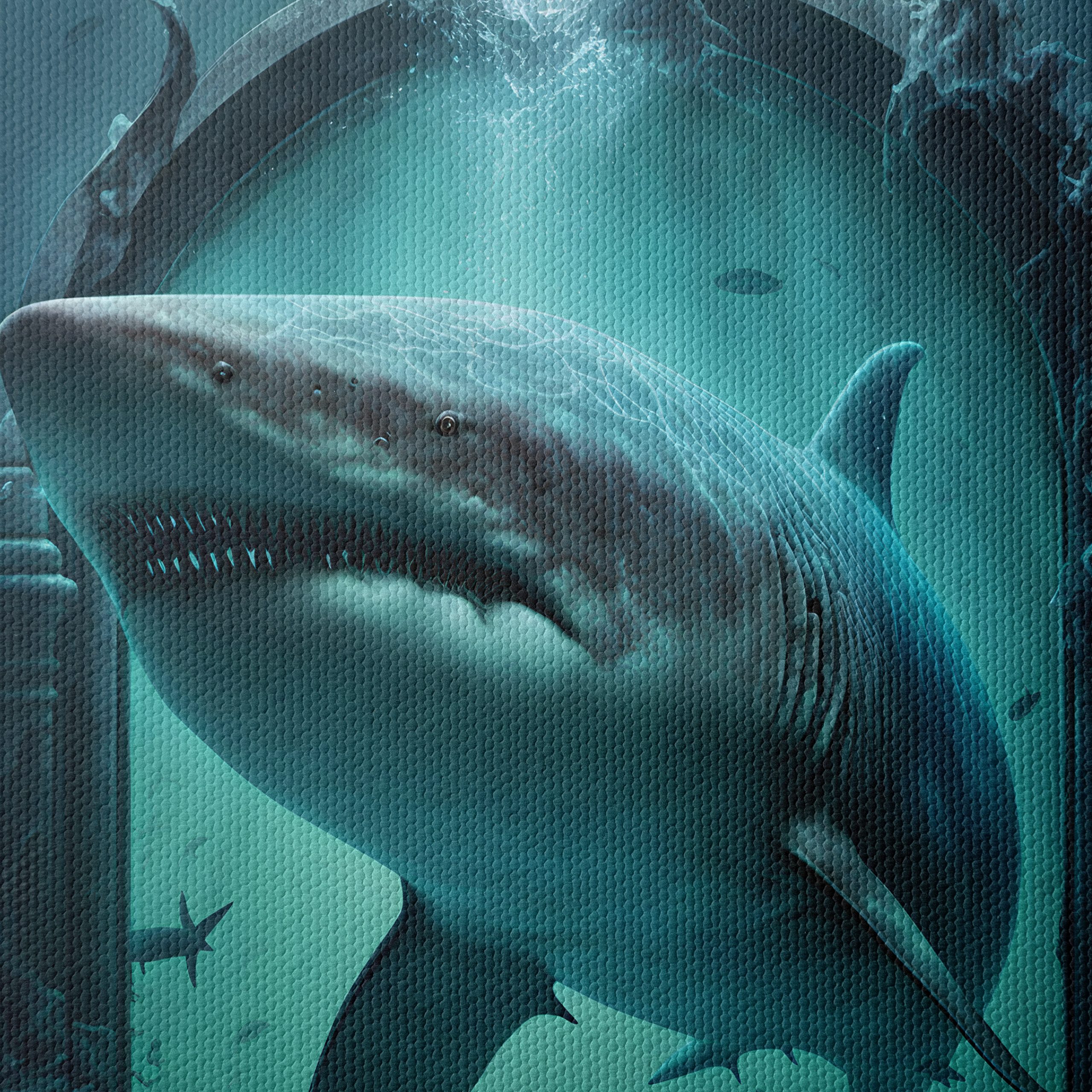 Majestic Shark Swimming Through Ancient Portal - Image 4