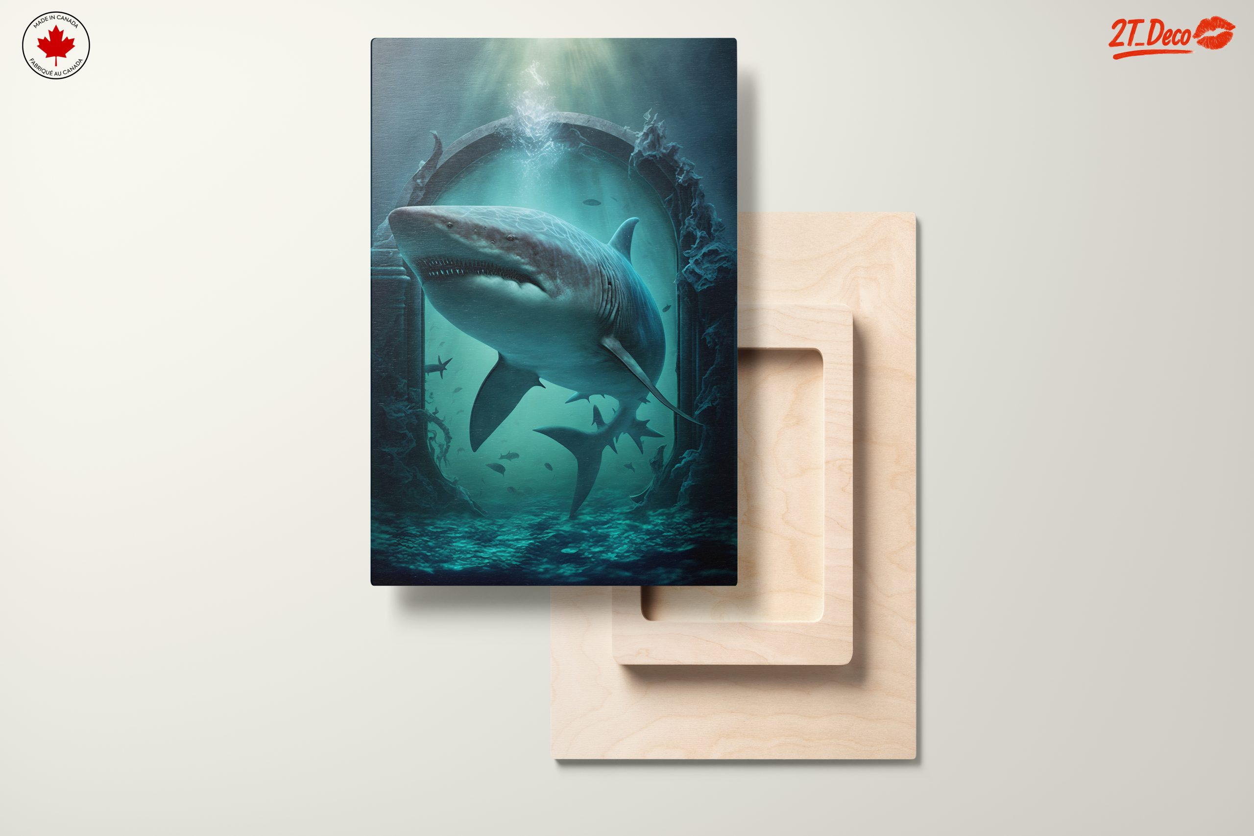 Majestic Shark Swimming Through Ancient Portal - Image 11