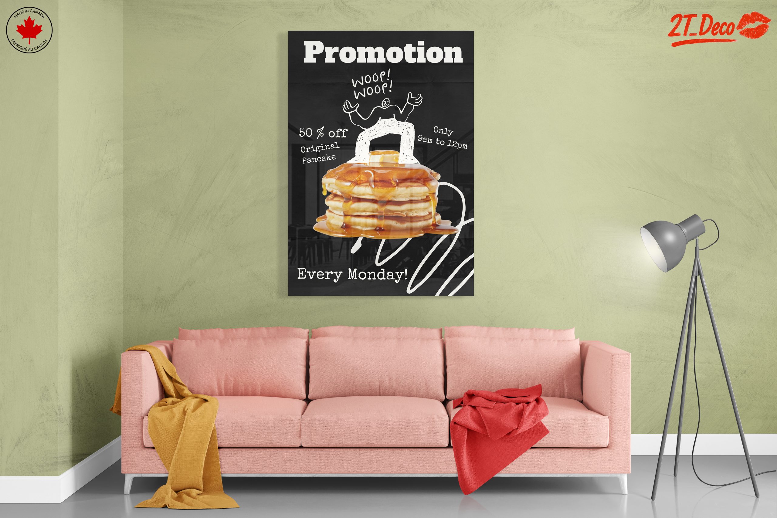 Playful Abstract Pancake Artwork - Image 7